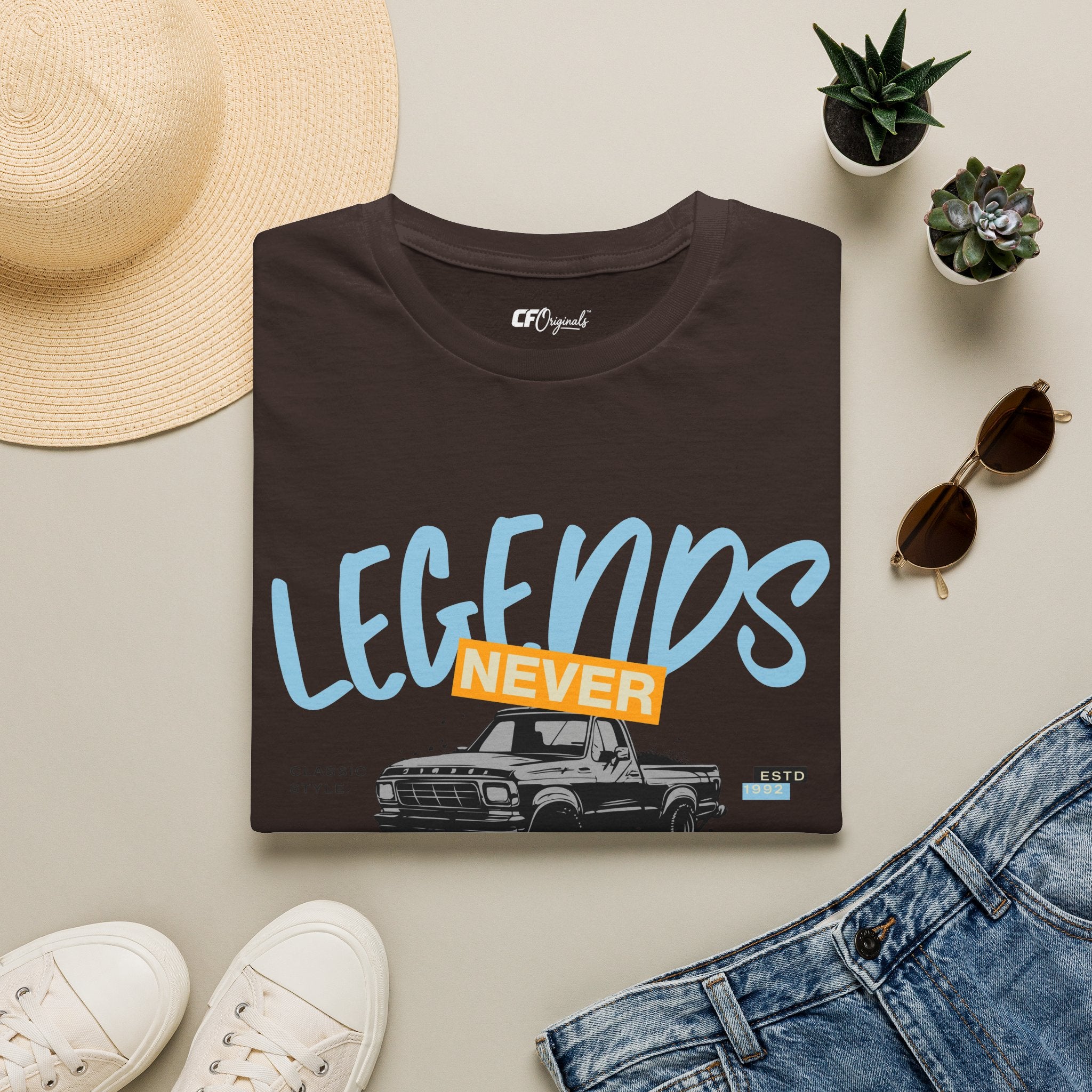 Legends Never Fade T-Shirt — Retro Truck Graphic Tee