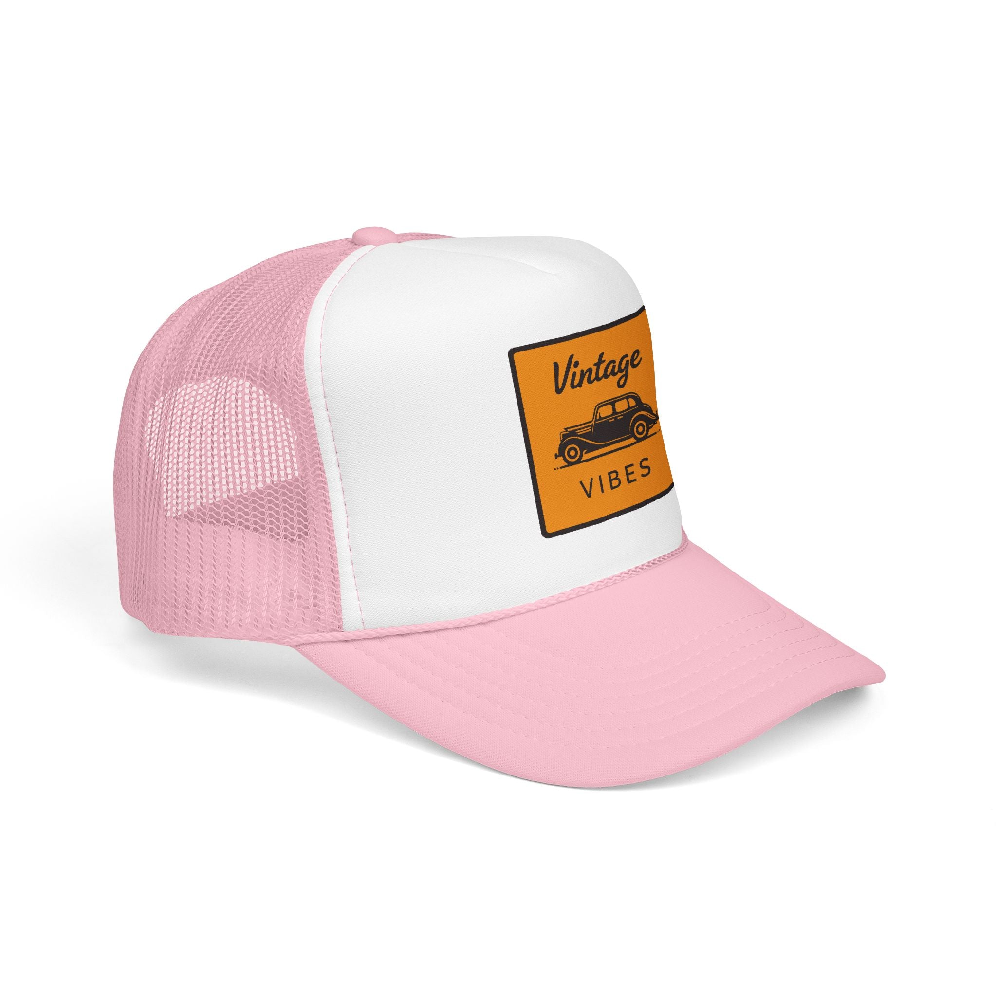 Vintage Vibes Trucker Hat — Retro Car Foam Cap