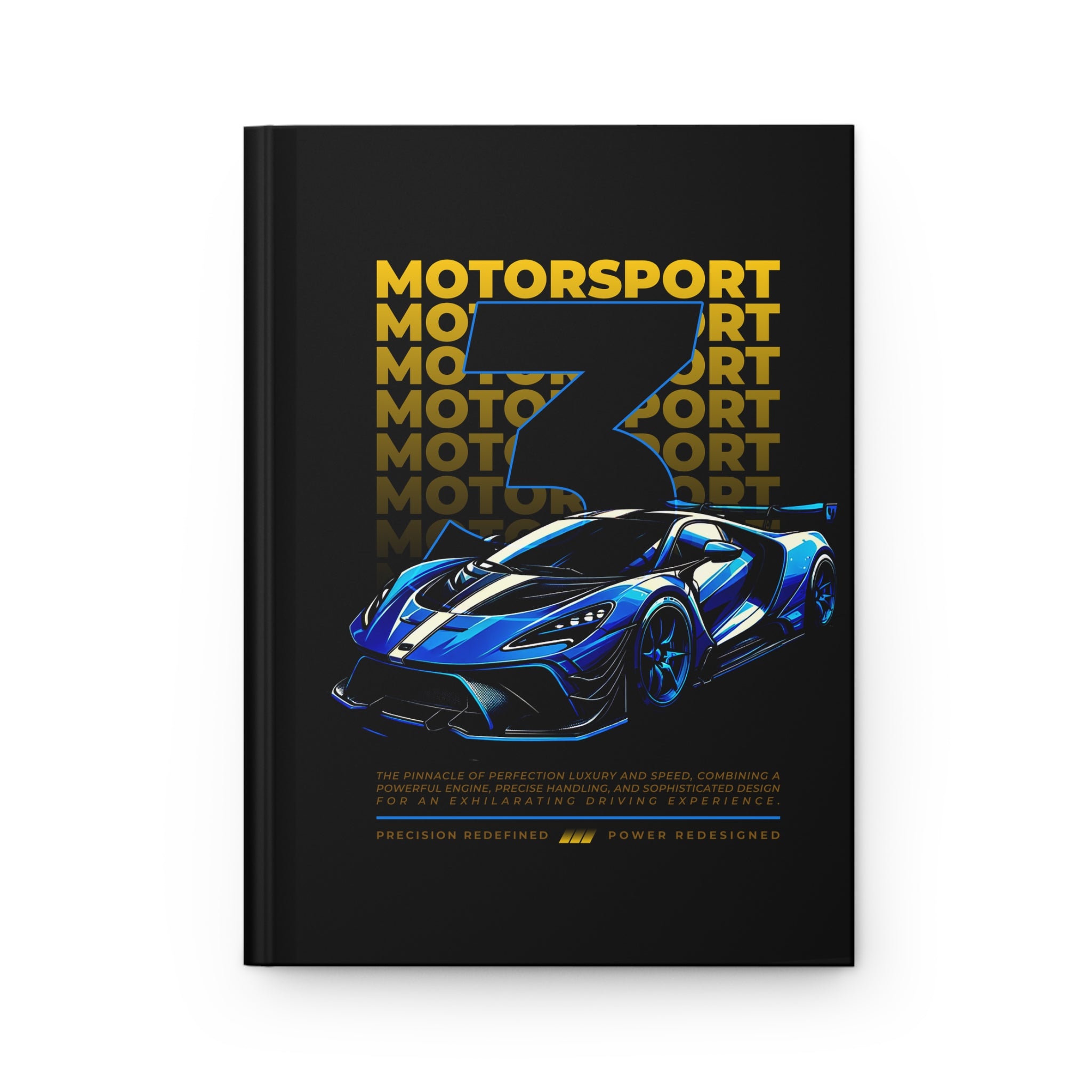 Motorsport No.3 Hardcover Journal — Racing Car Notebook for Drivers & Fans