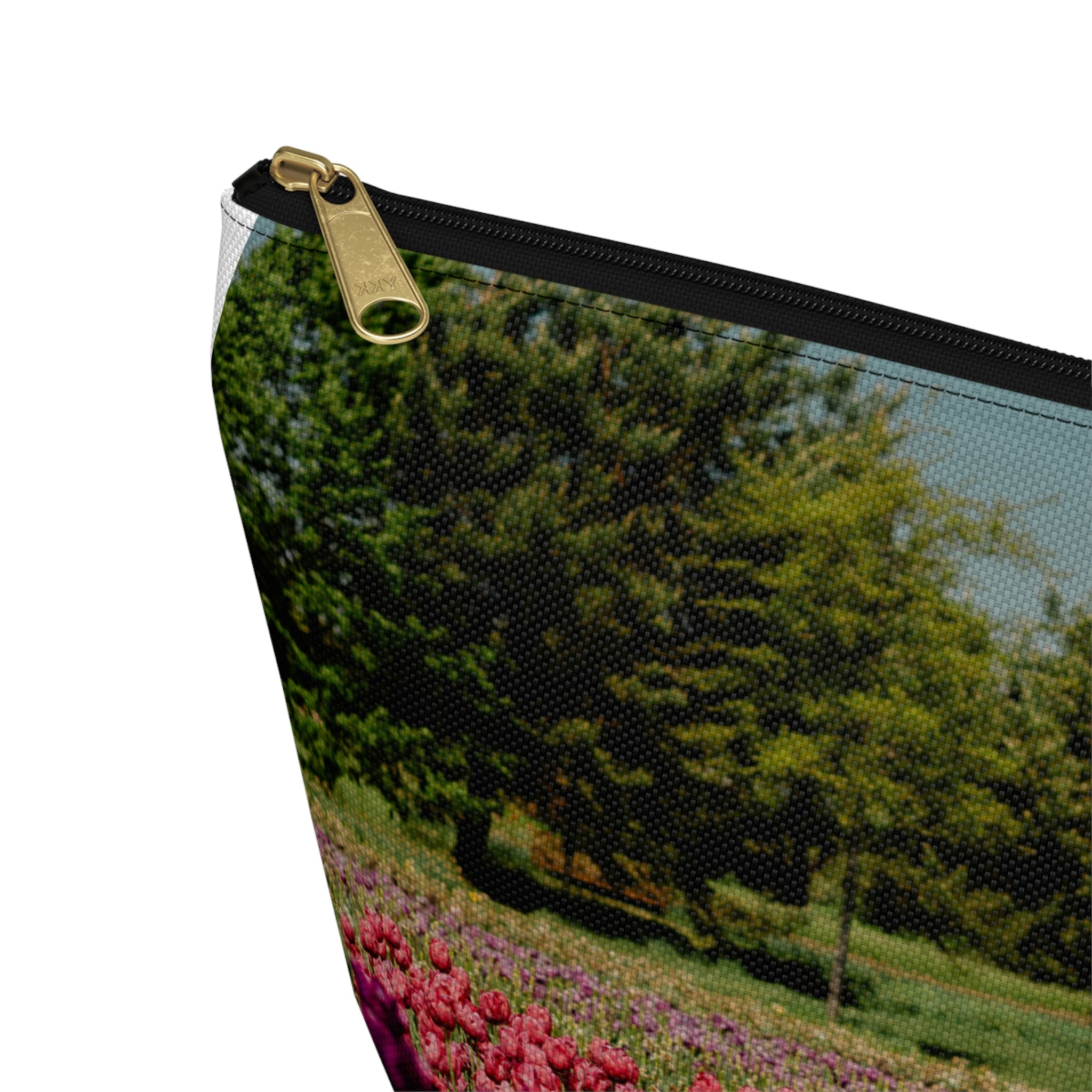 Vintage Floral Accessory Pouch — T‑Bottom Makeup & Travel Case