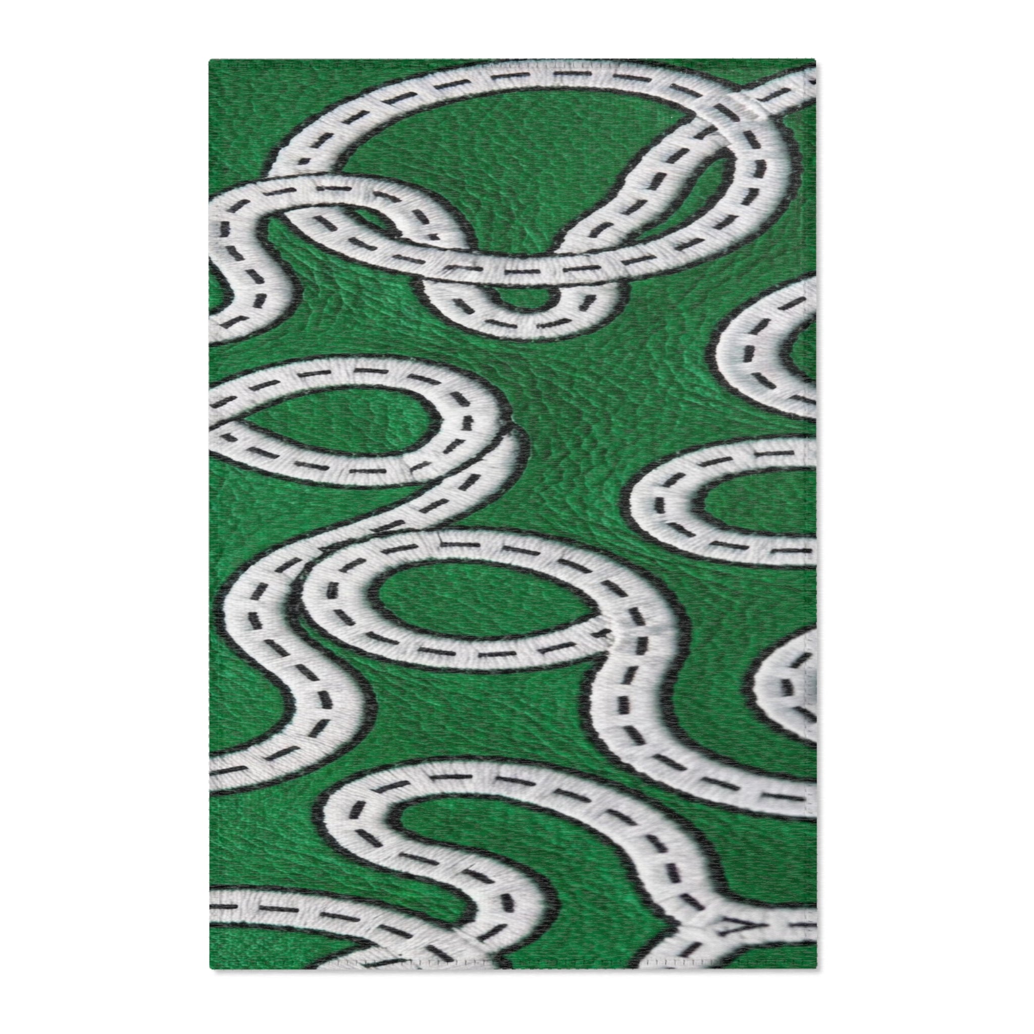 Playful Road-Pattern Area Rug