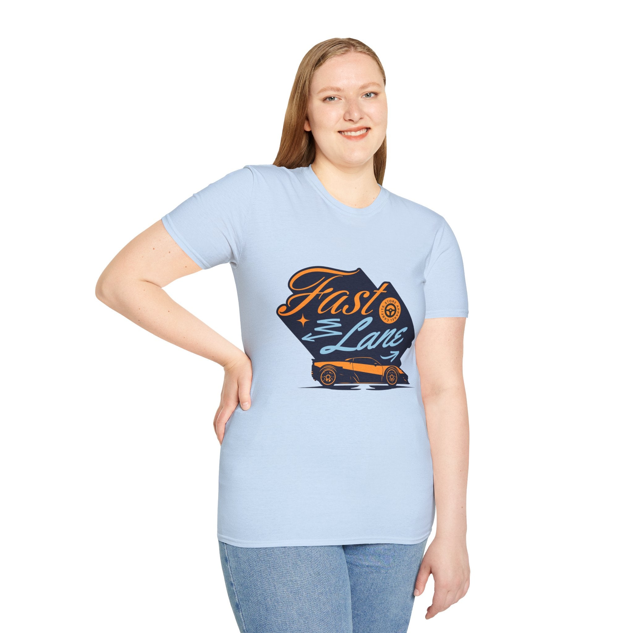Fast Lane T-Shirt — Retro Racing Car Graphic Tee
