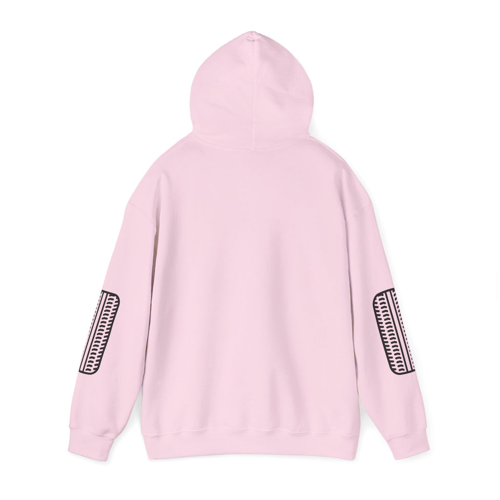 Racing Garage Hooded Sweatshirt — Vintage Racecar Track Scene
