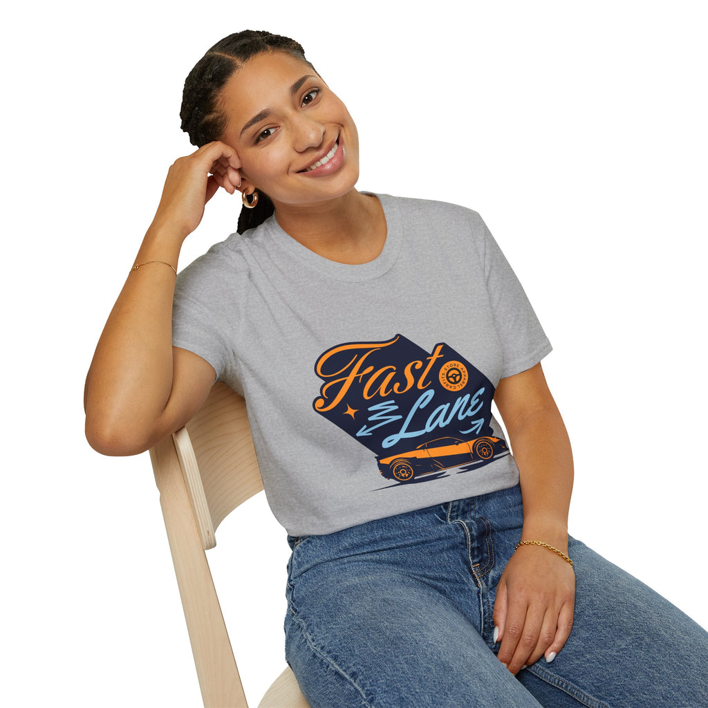 Fast Lane T-Shirt — Retro Racing Car Graphic Tee