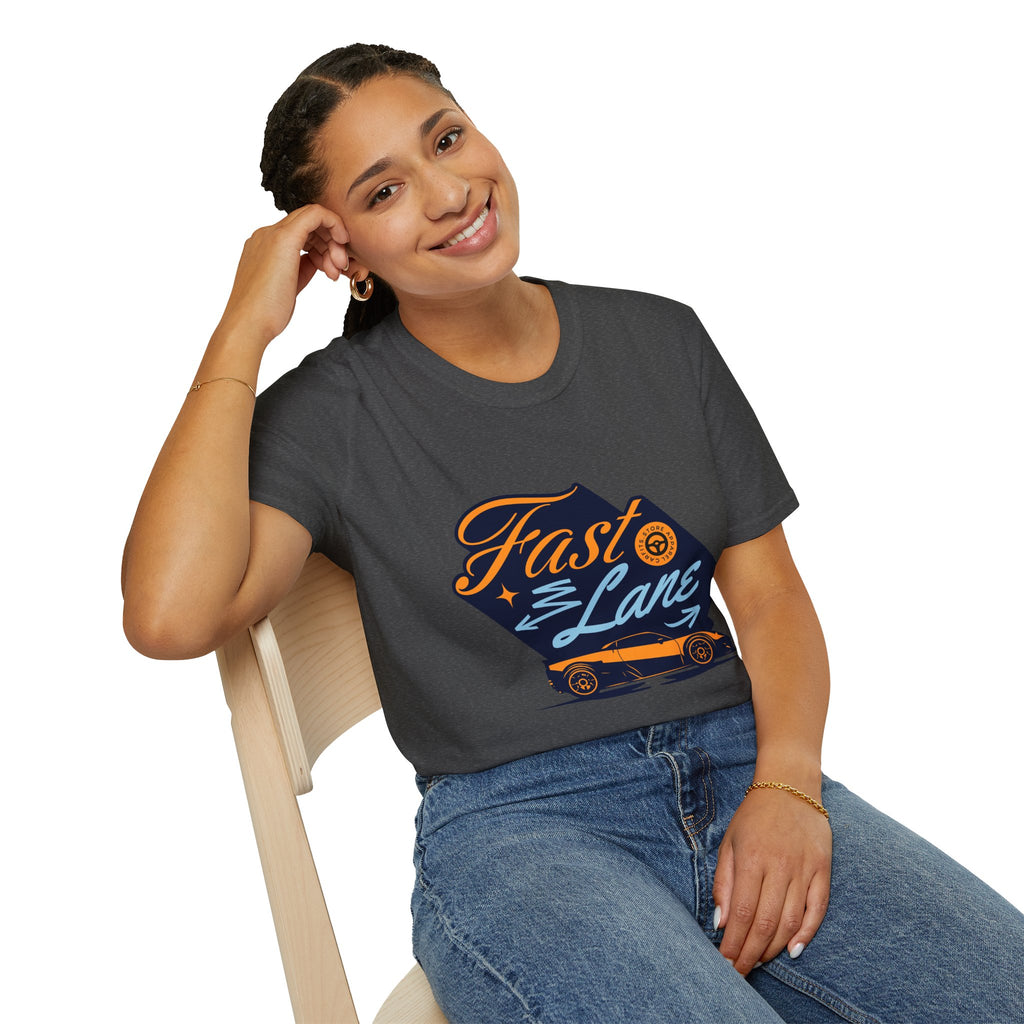 Fast Lane T-Shirt — Retro Racing Car Graphic Tee