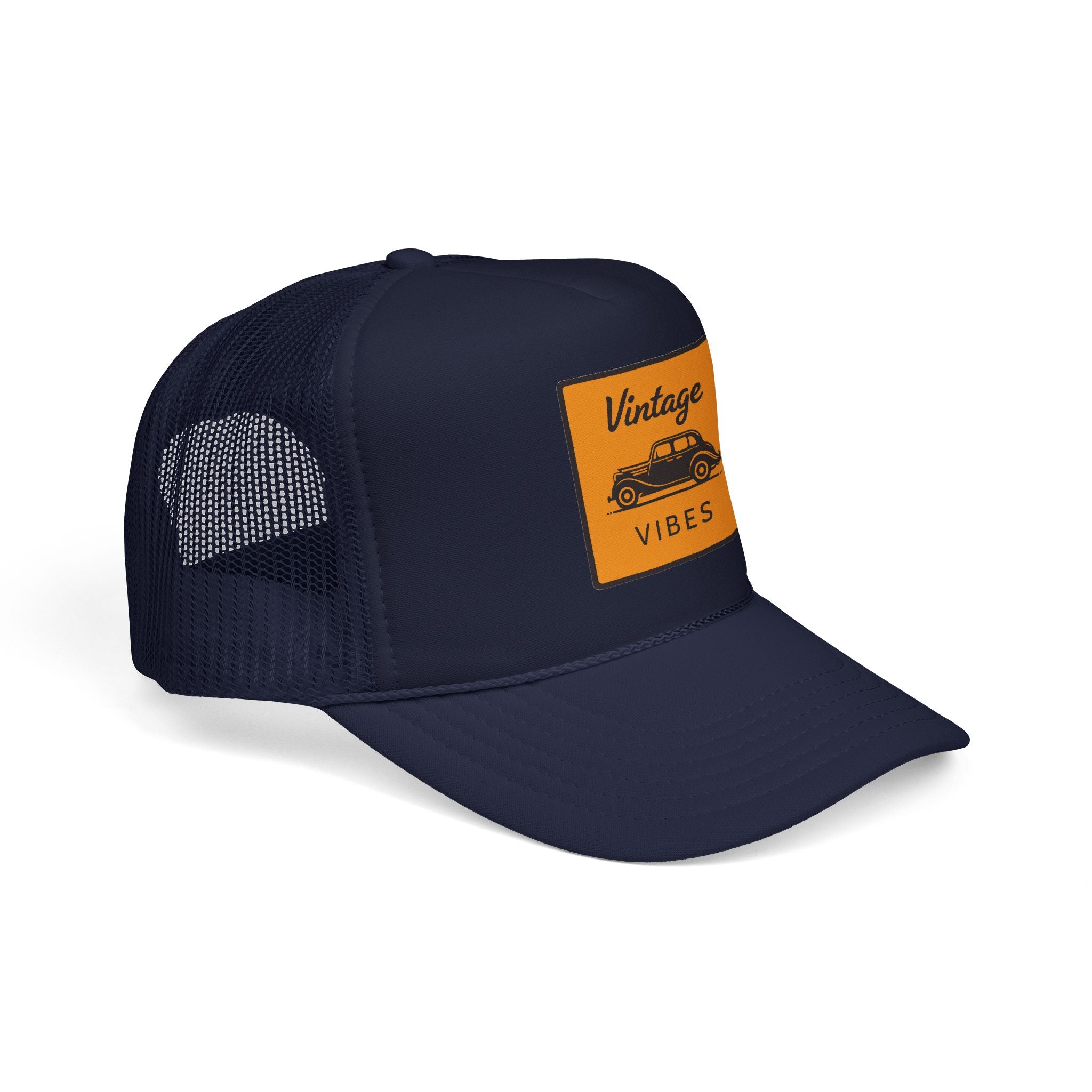Vintage Vibes Trucker Hat — Retro Car Foam Cap