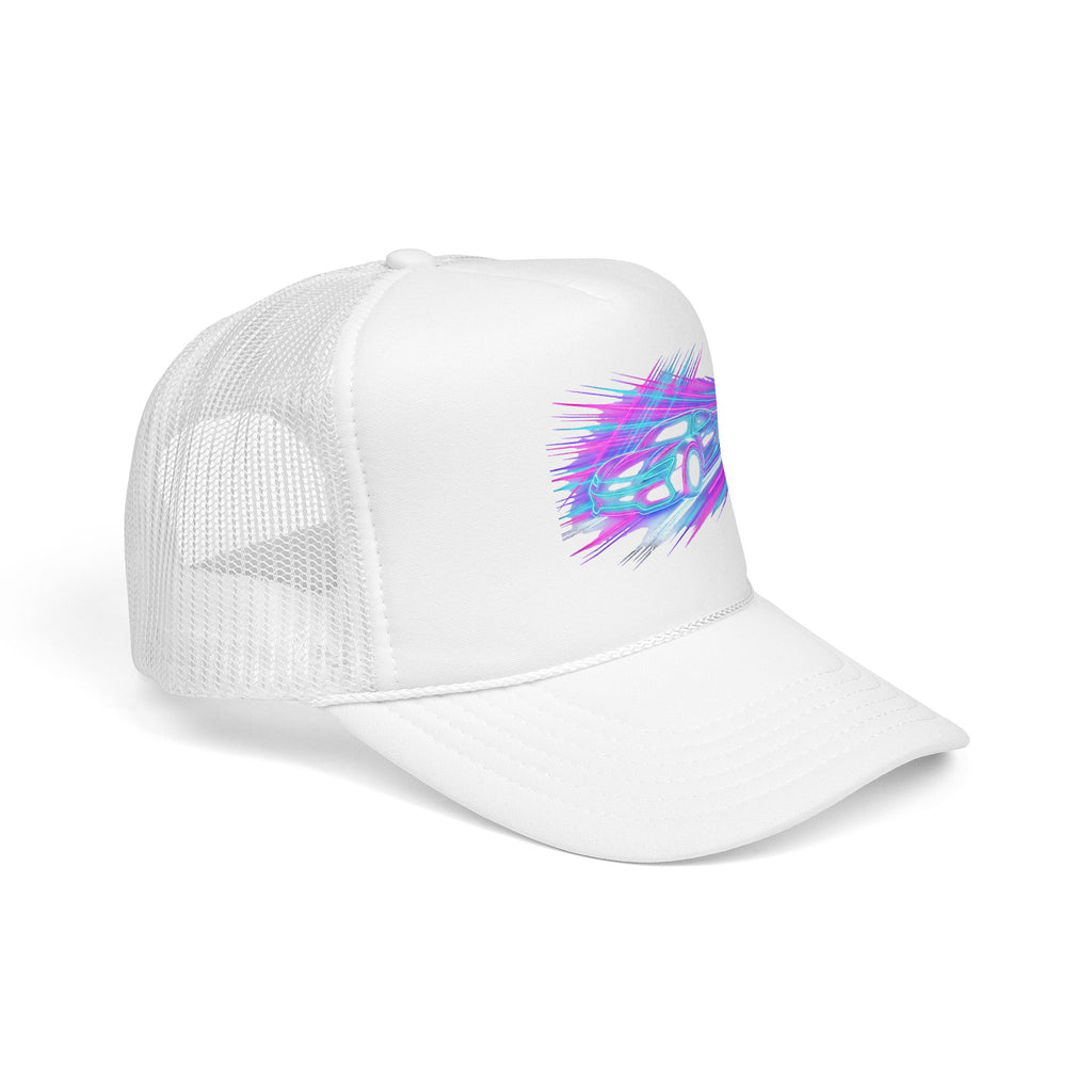 Neon Drift Racing Trucker Hat