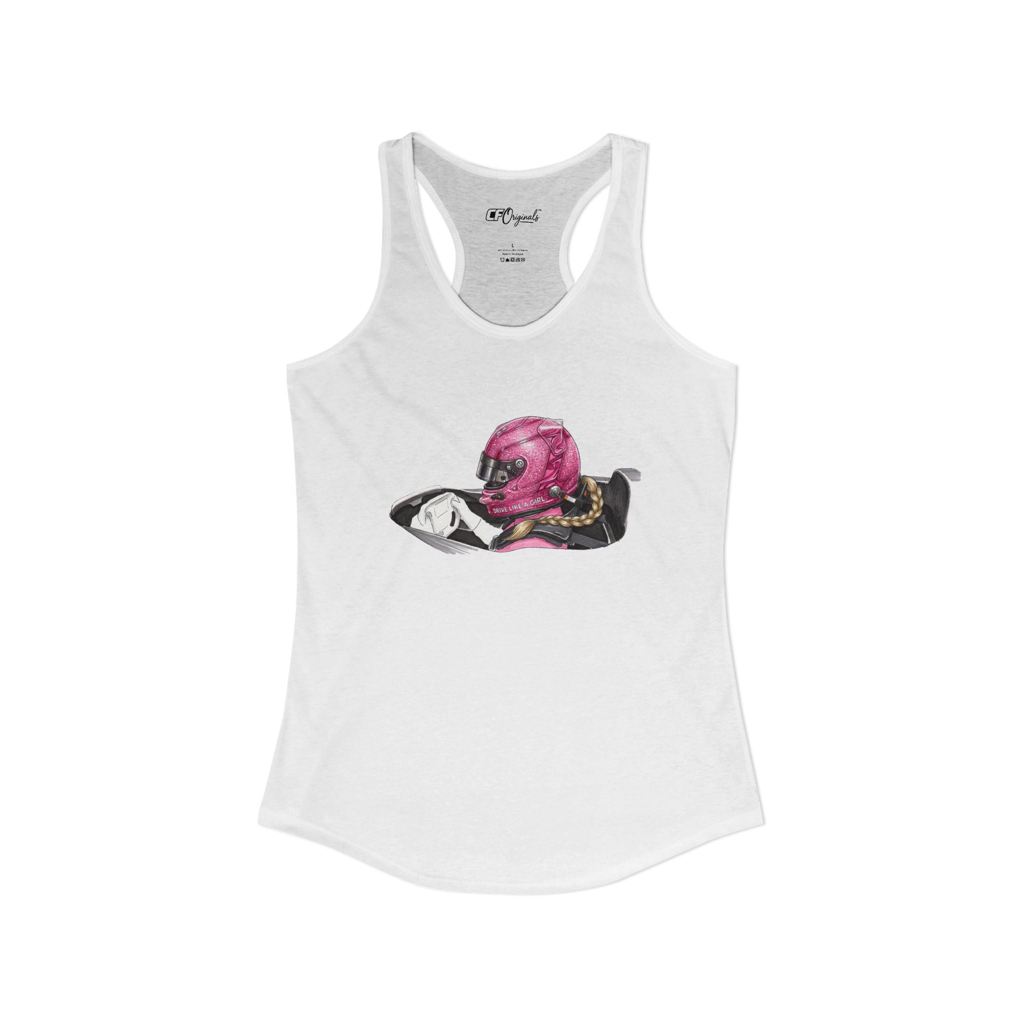 Drive Like a Girl Graphic - Women's Racerback Tank