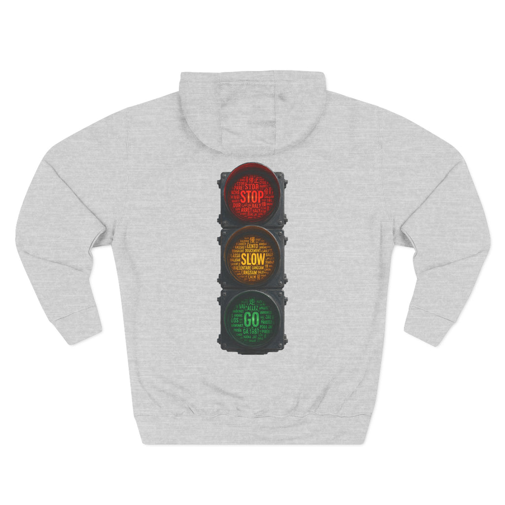 Traffic Light 'Stop Slow Go' Graphic Hoodie