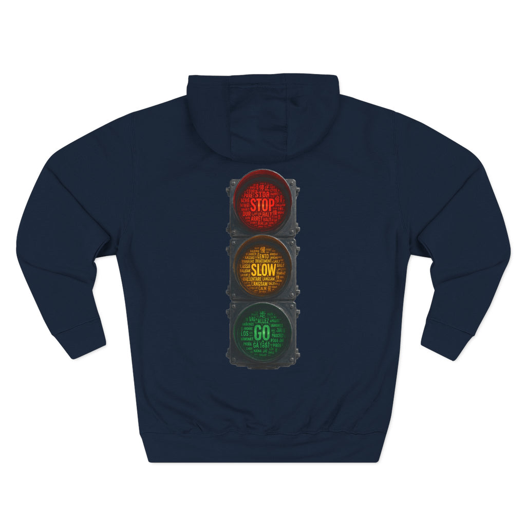 Traffic Light 'Stop Slow Go' Graphic Hoodie