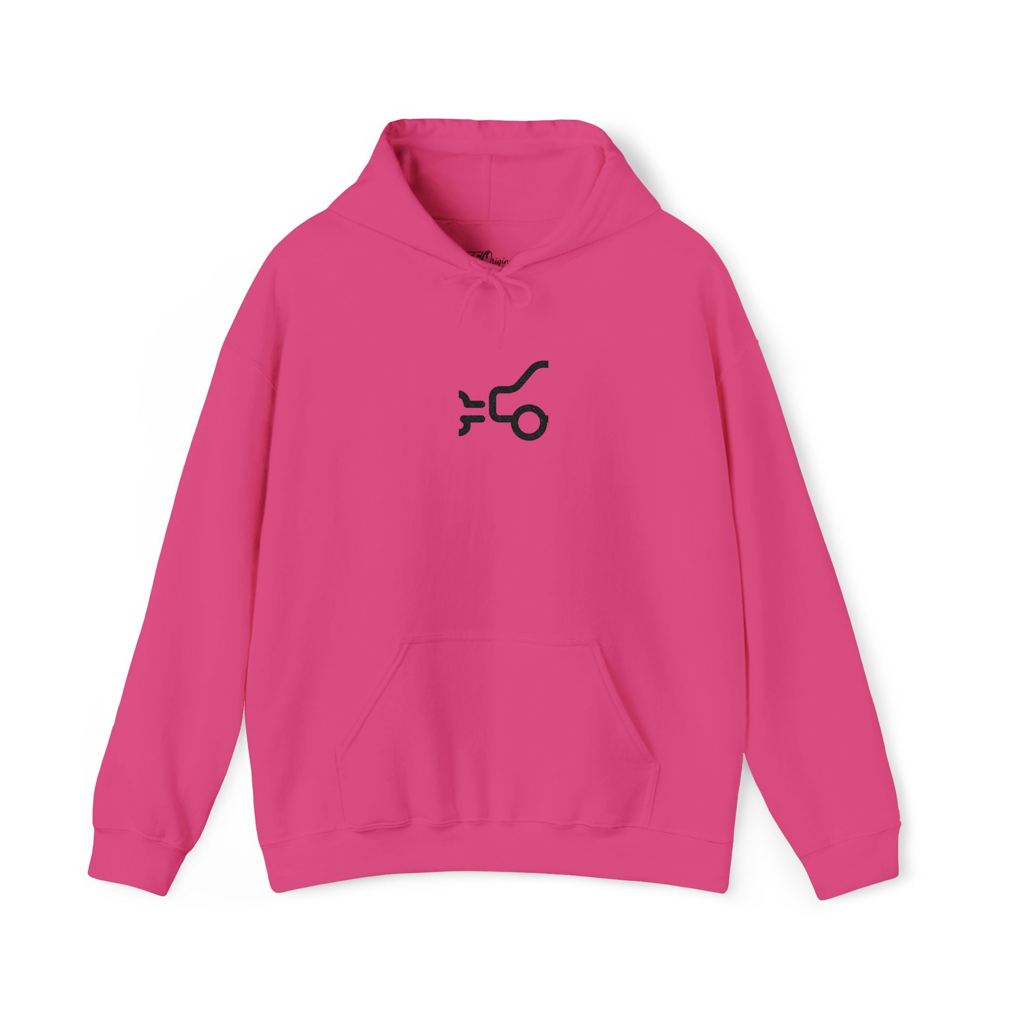 Minimalist Puffing Car Hoodie — Abstract Graphic Pullover