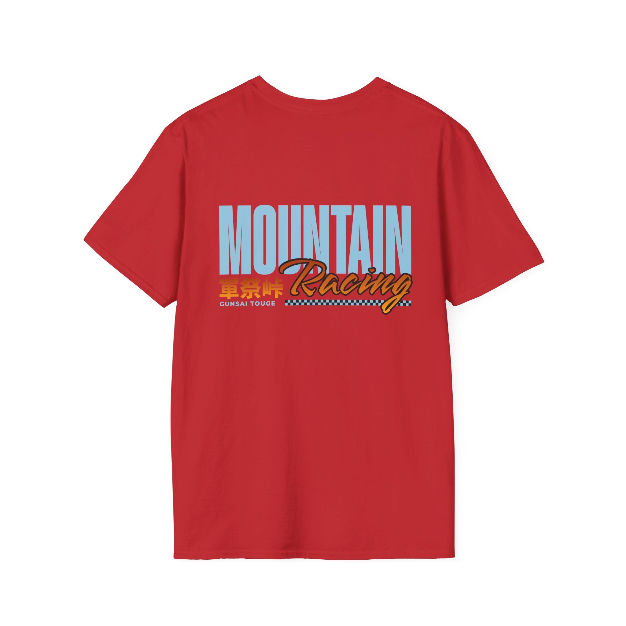 Minimal Orange CF Logo T-Shirt — Subtle Chest & Statement Back Graphic