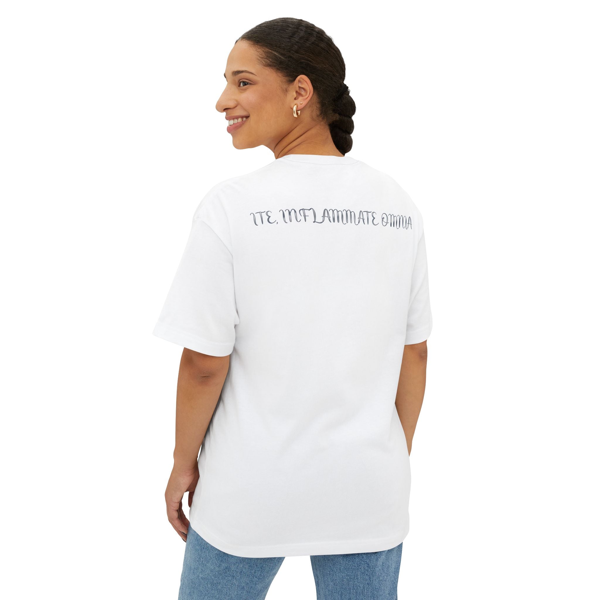 Neon Eye Boxy Tee — Retro Roadside Art Graphic Tee