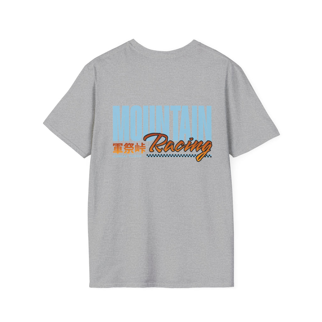 Minimal Orange CF Logo T-Shirt — Subtle Chest & Statement Back Graphic