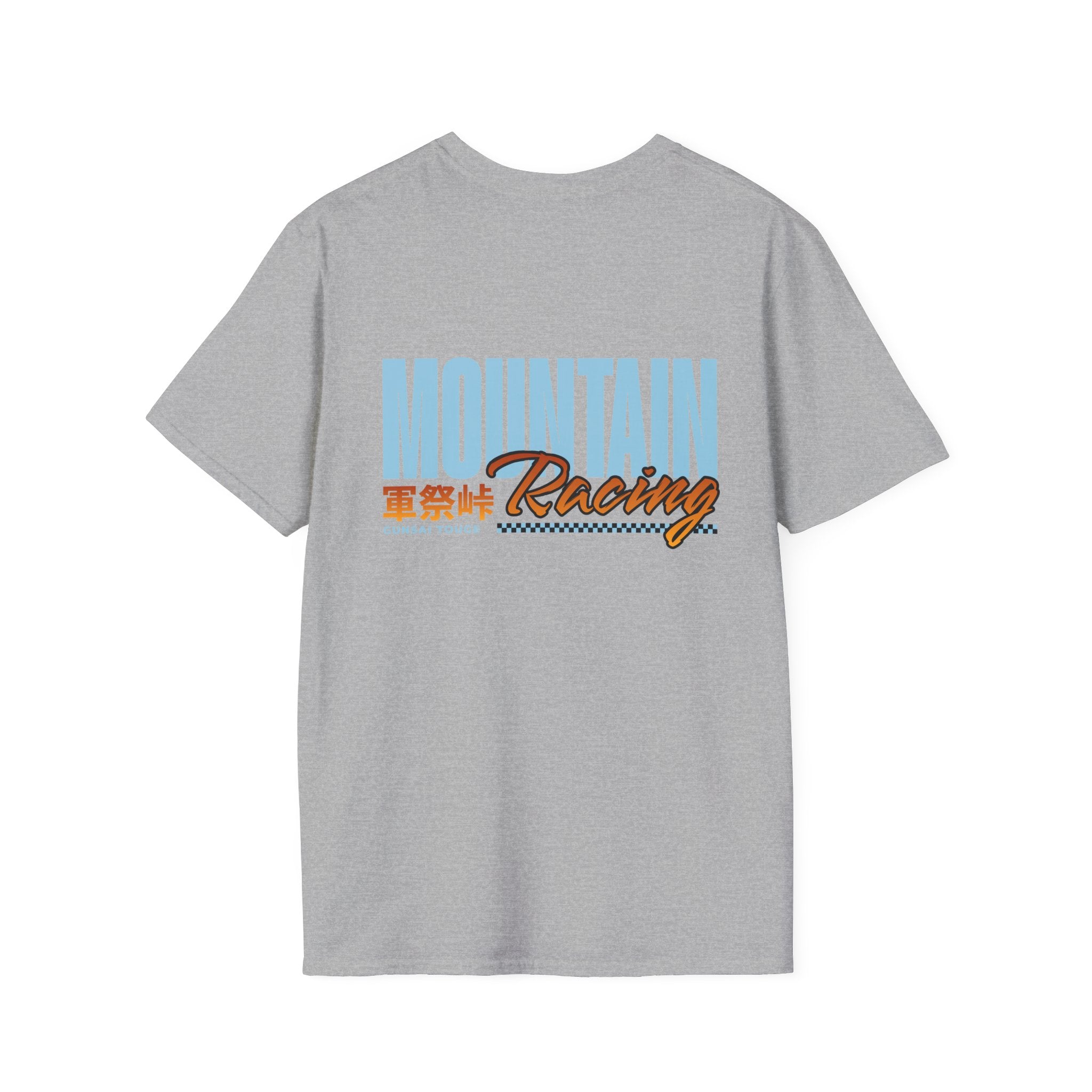 Minimal Orange CF Logo T-Shirt — Subtle Chest & Statement Back Graphic