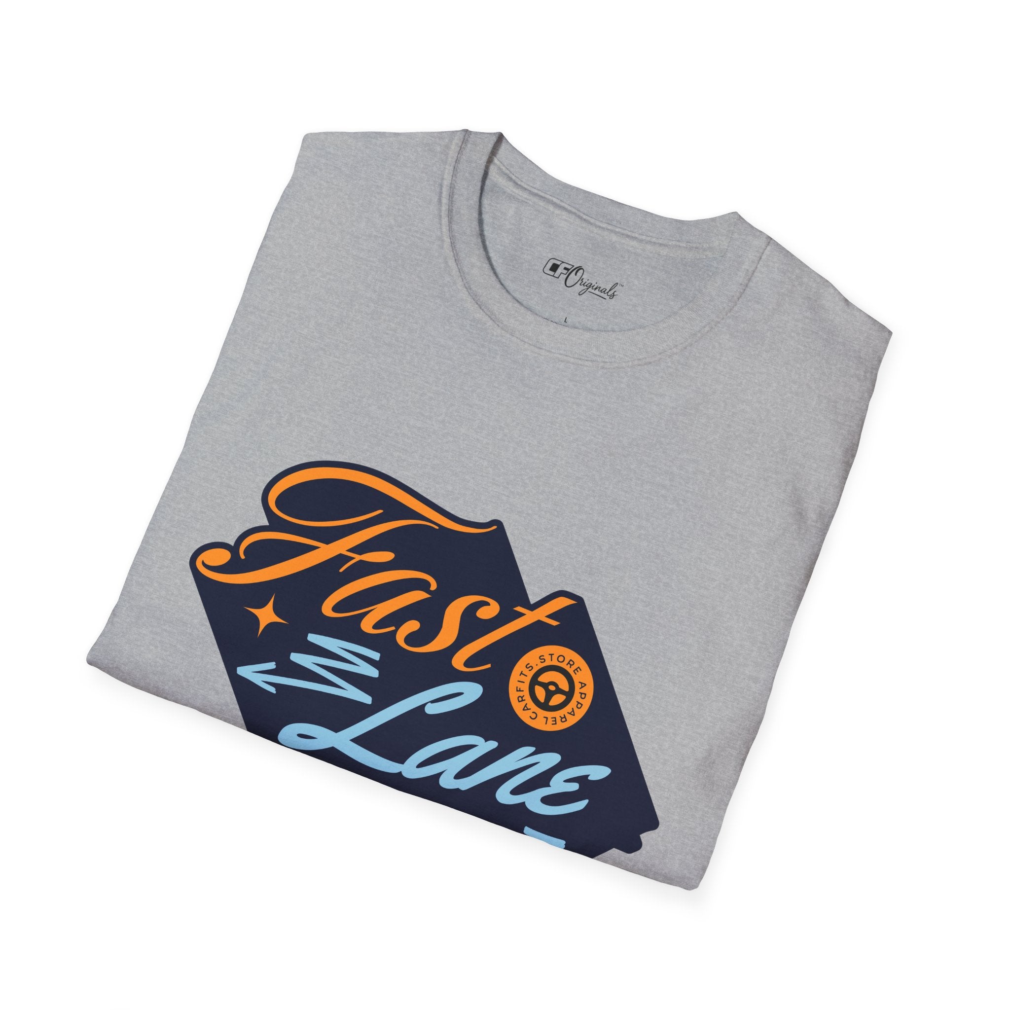 Fast Lane T-Shirt — Retro Racing Car Graphic Tee