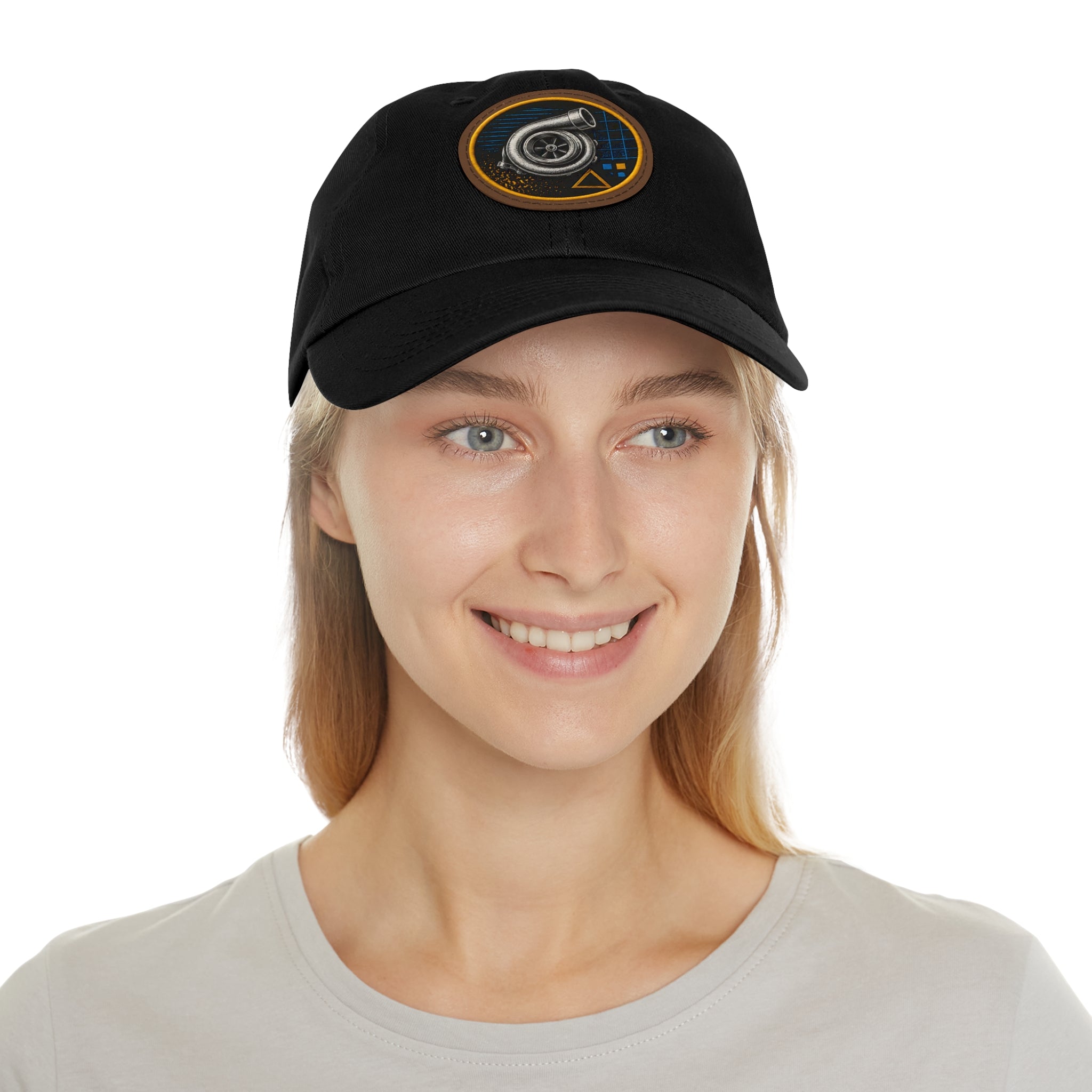 Turbocharger Patch Dad Hat — Racing Engine Mechanics Cap