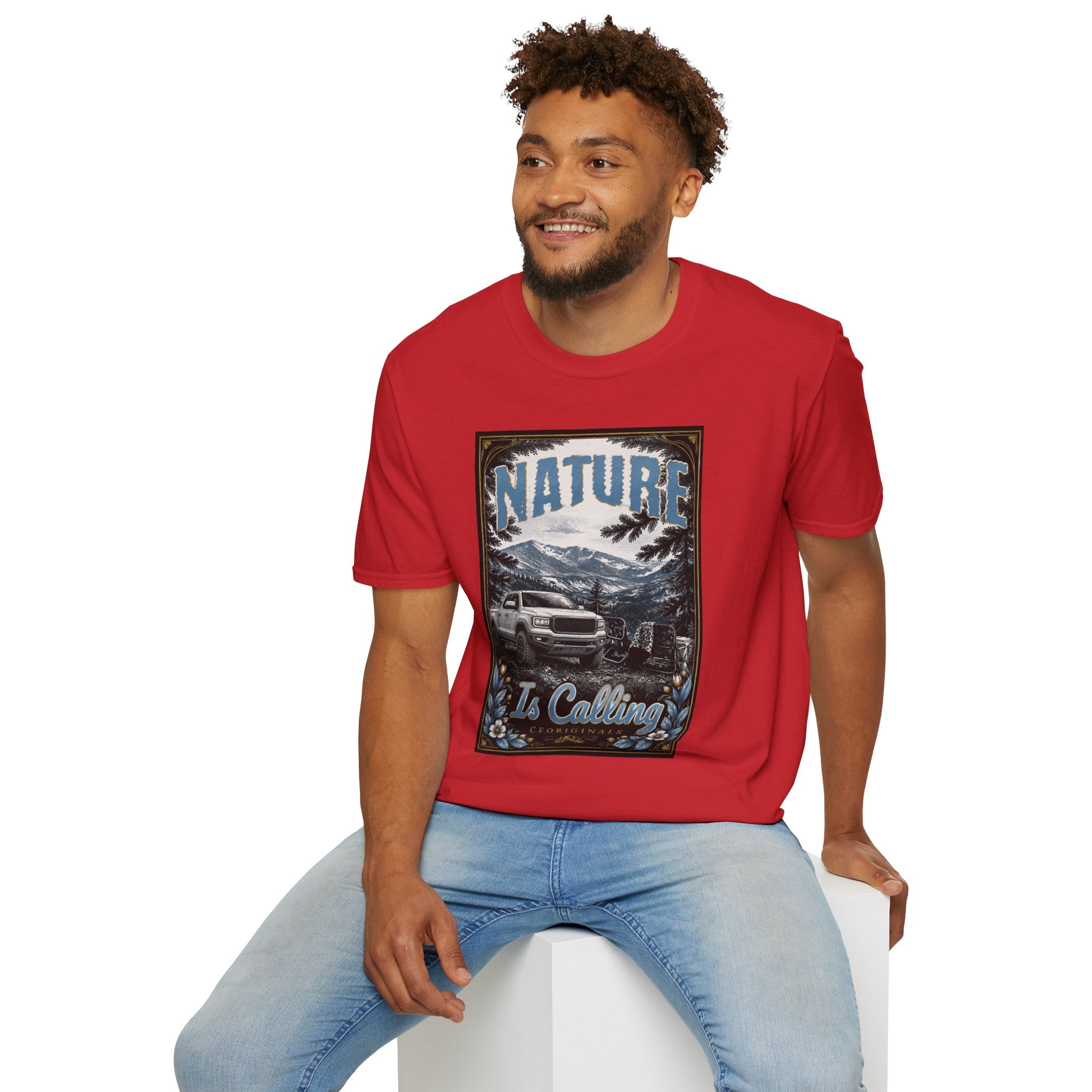 Vintage Mountain Truck T-Shirt — 'Nature' Graphic