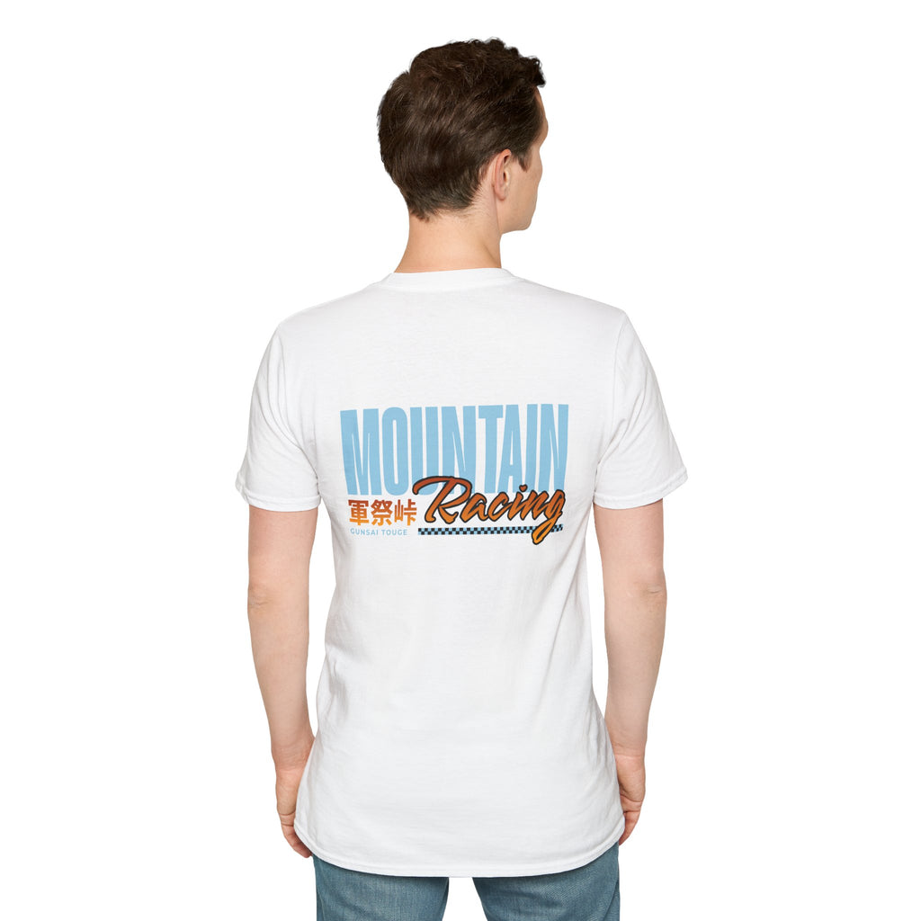 Minimal Orange CF Logo T-Shirt — Subtle Chest & Statement Back Graphic