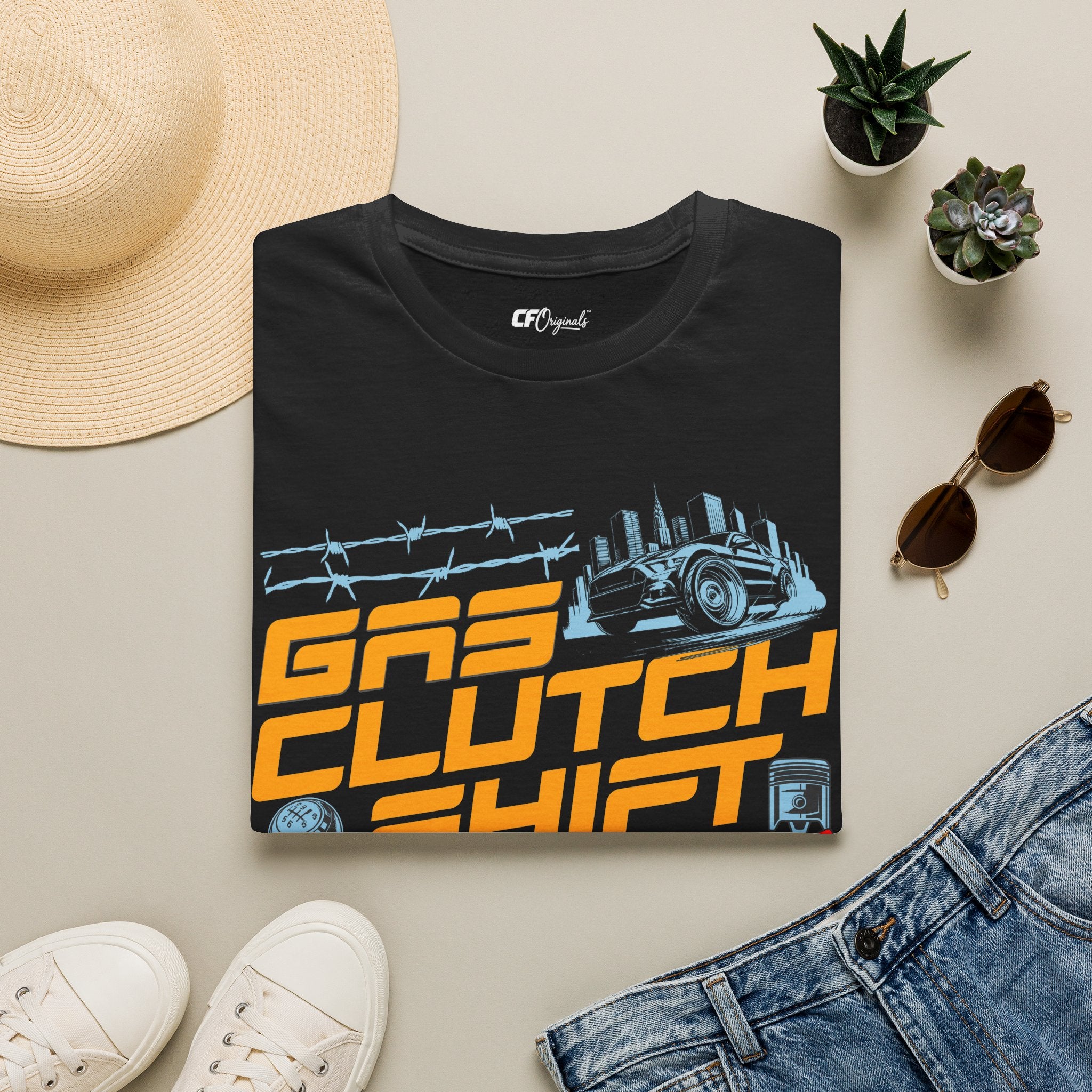 Gas Clutch Shift Tee — Racing Graphic T-Shirt