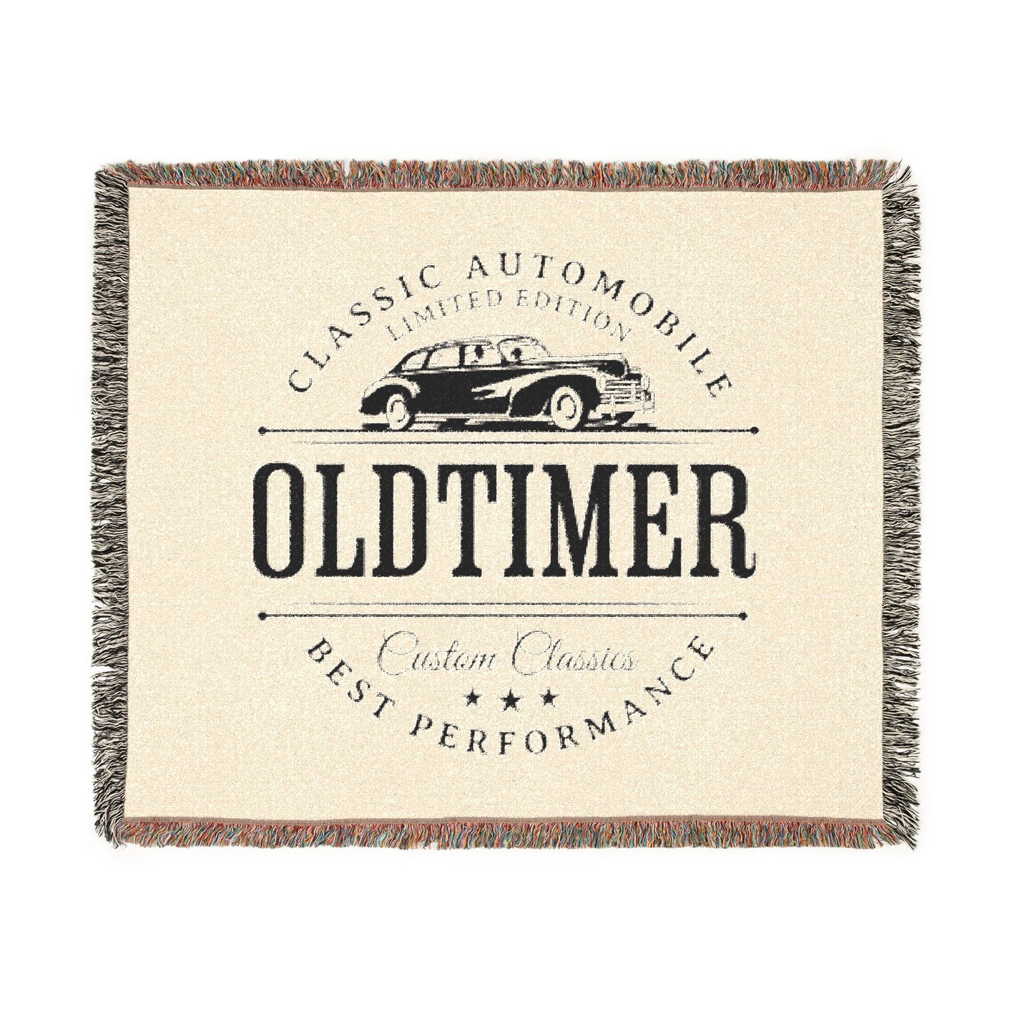 Oldtimer Classic Car Woven Blanket