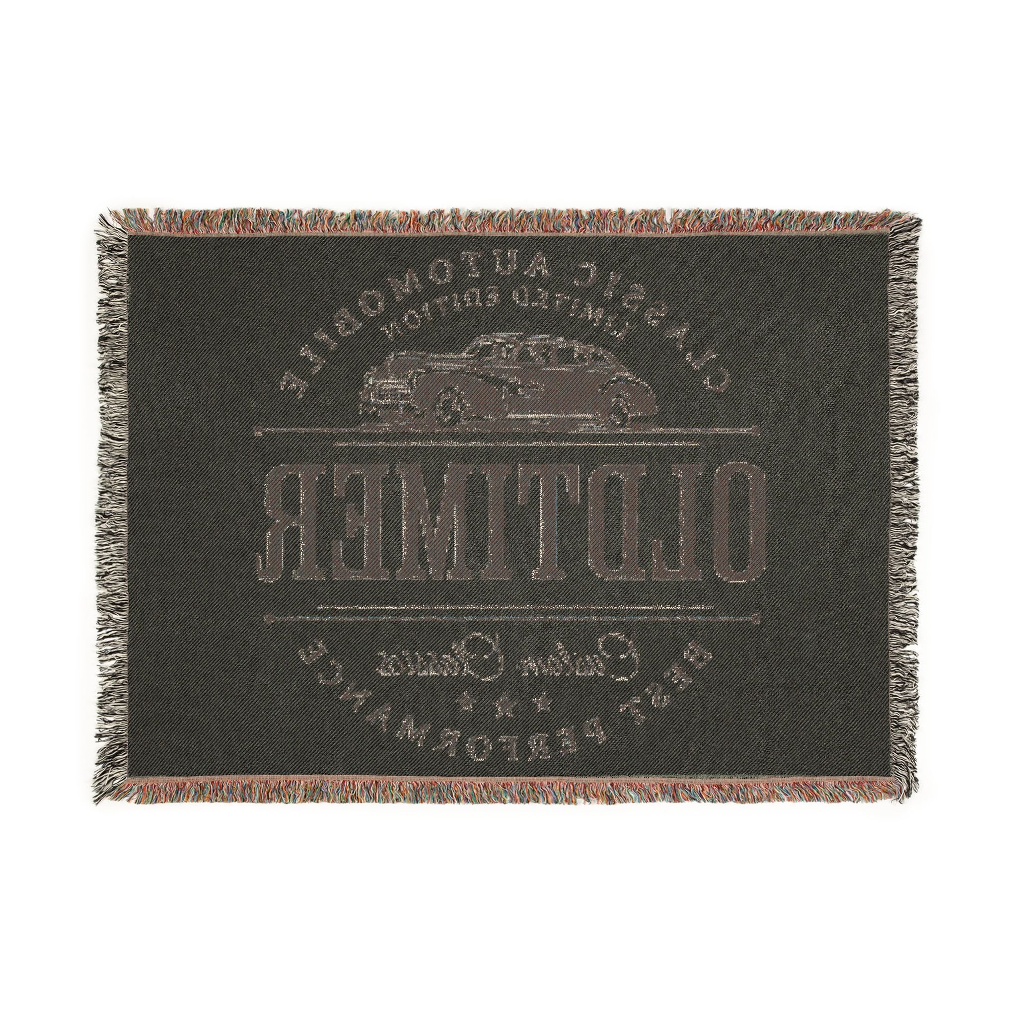 Oldtimer Classic Car Woven Blanket