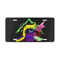 Abstract Eye Vanity Plate — Neon Retro License Plate