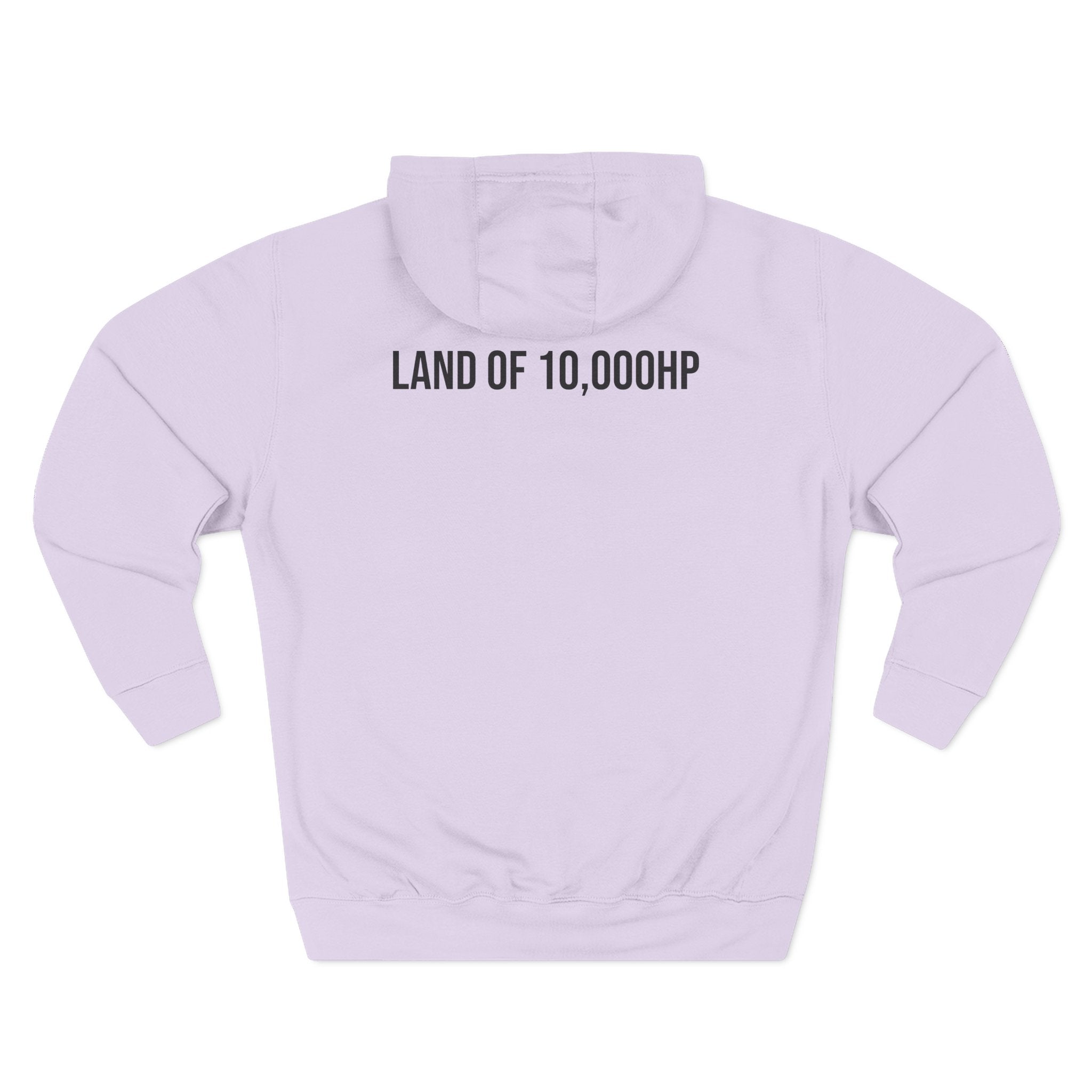 Racing Dragster Hoodie — "Land of 10,000HP" Fleece Pullover