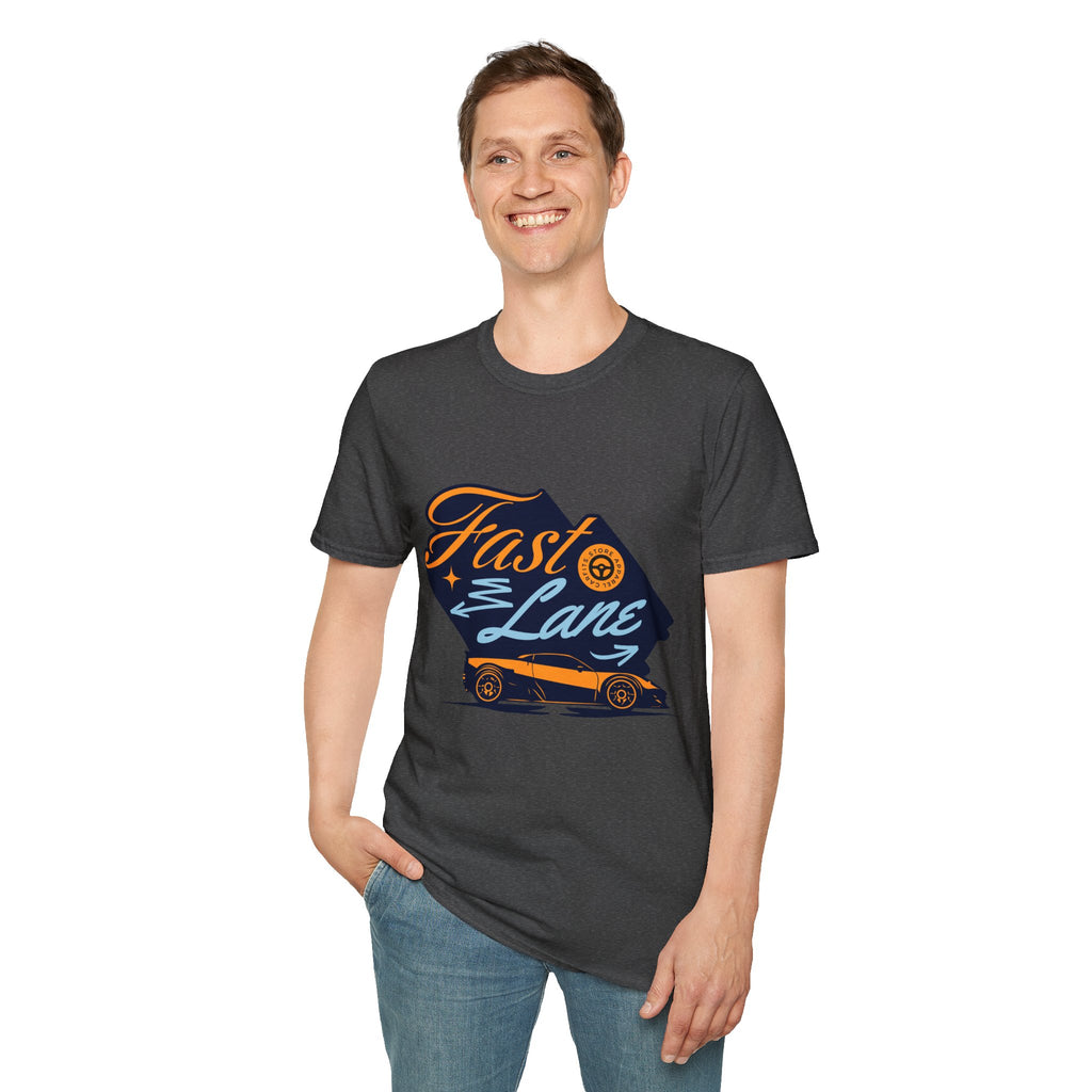Fast Lane T-Shirt — Retro Racing Car Graphic Tee