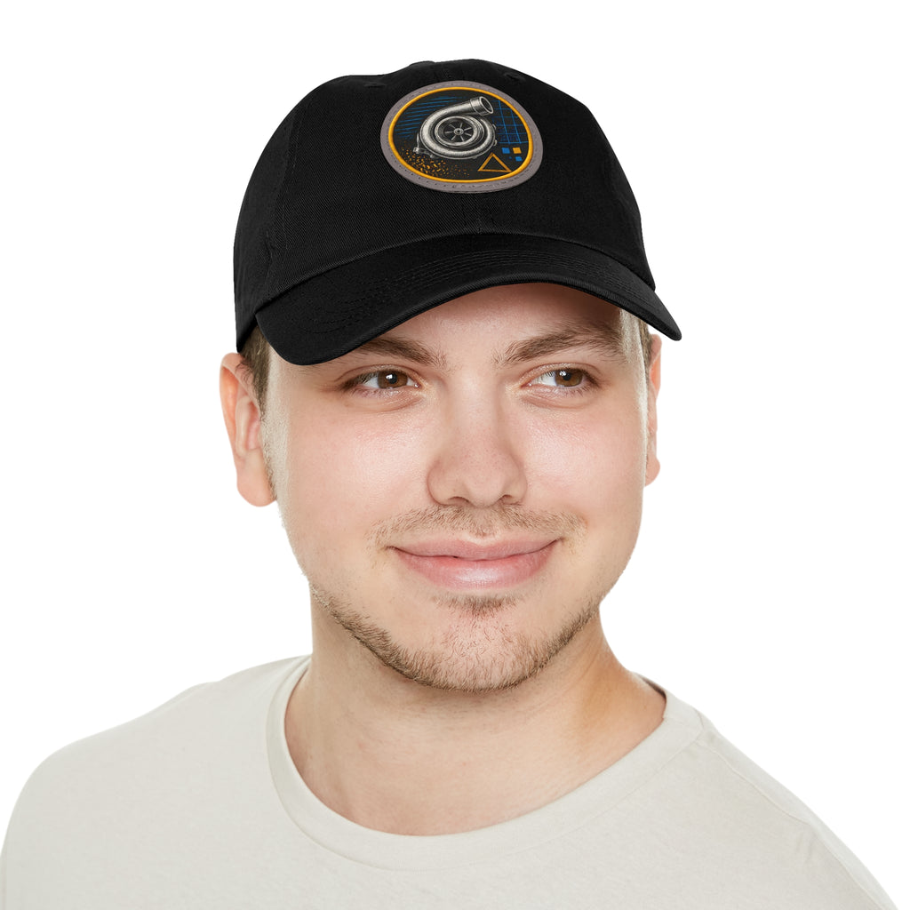 Turbocharger Patch Dad Hat — Racing Engine Mechanics Cap