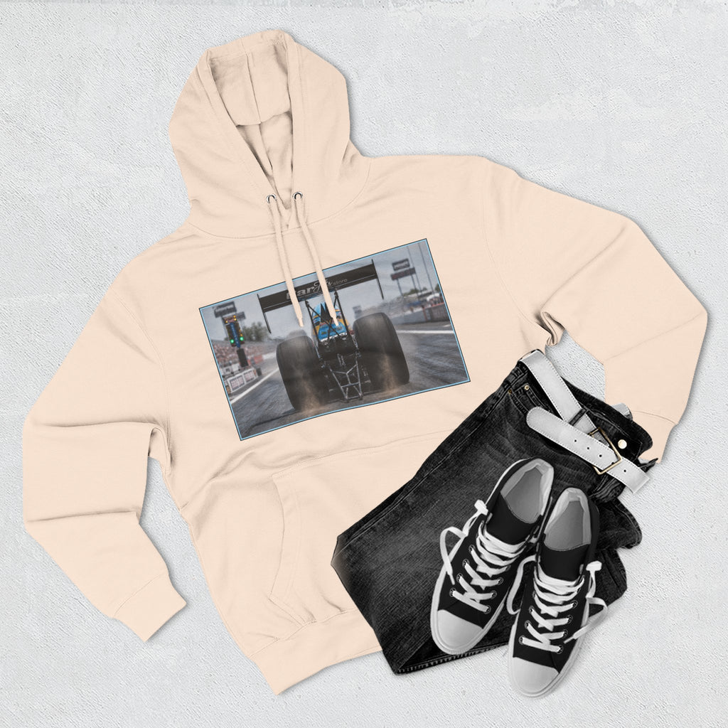 Racing Dragster Hoodie — "Land of 10,000HP" Fleece Pullover