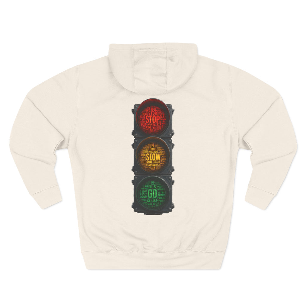 Traffic Light 'Stop Slow Go' Graphic Hoodie