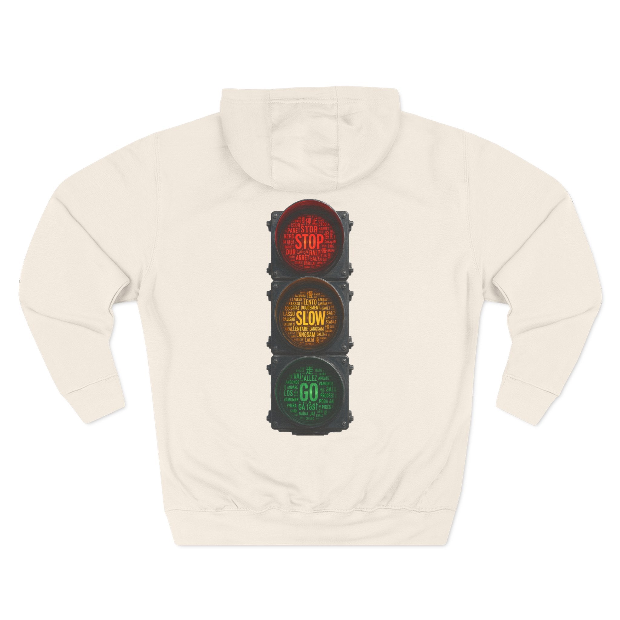 Traffic Light 'Stop Slow Go' Graphic Hoodie