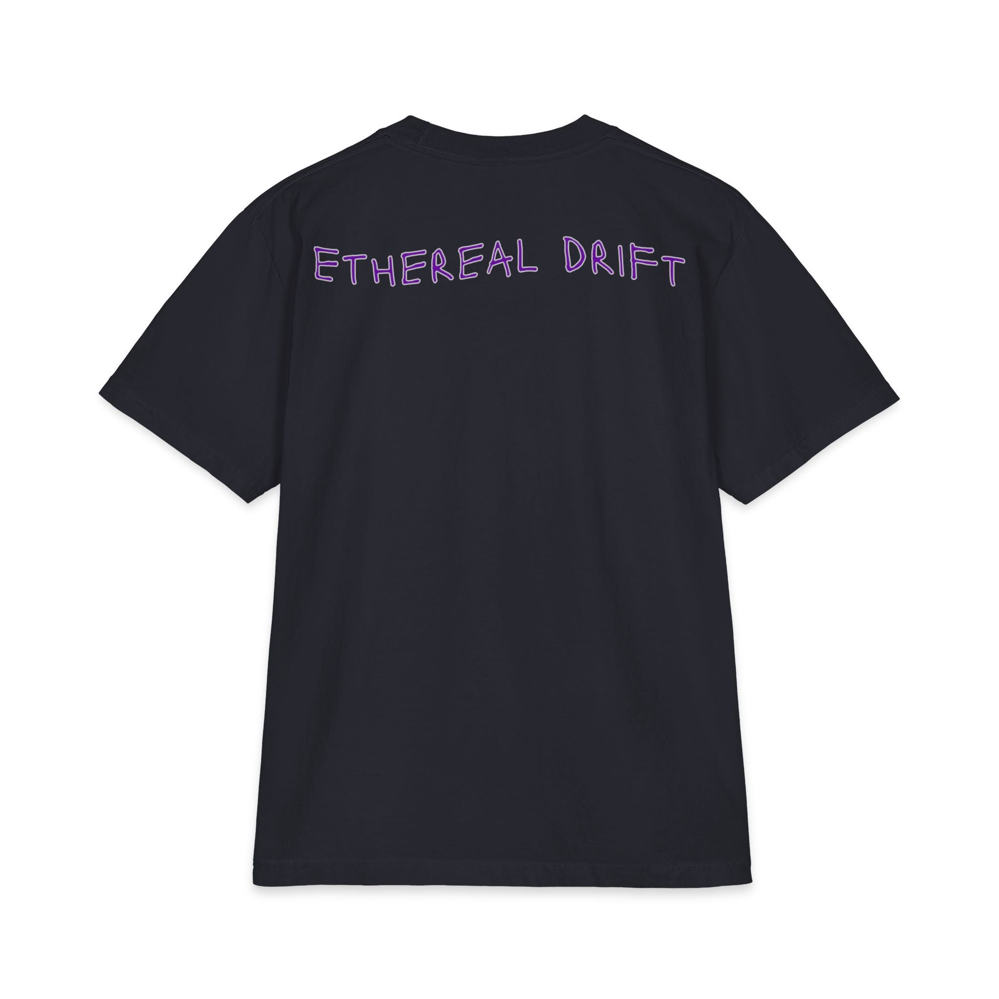 Ethereal Drift Graphic Tee — Neon Dreamscape Mountain Road