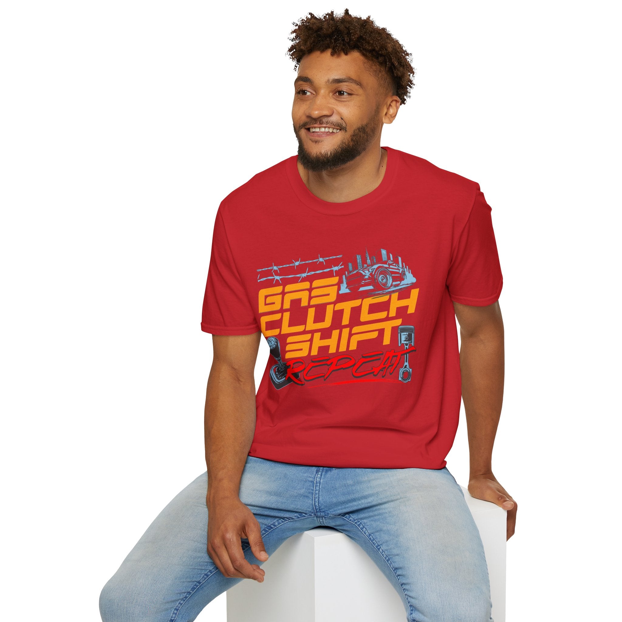 Gas Clutch Shift Tee — Racing Graphic T-Shirt