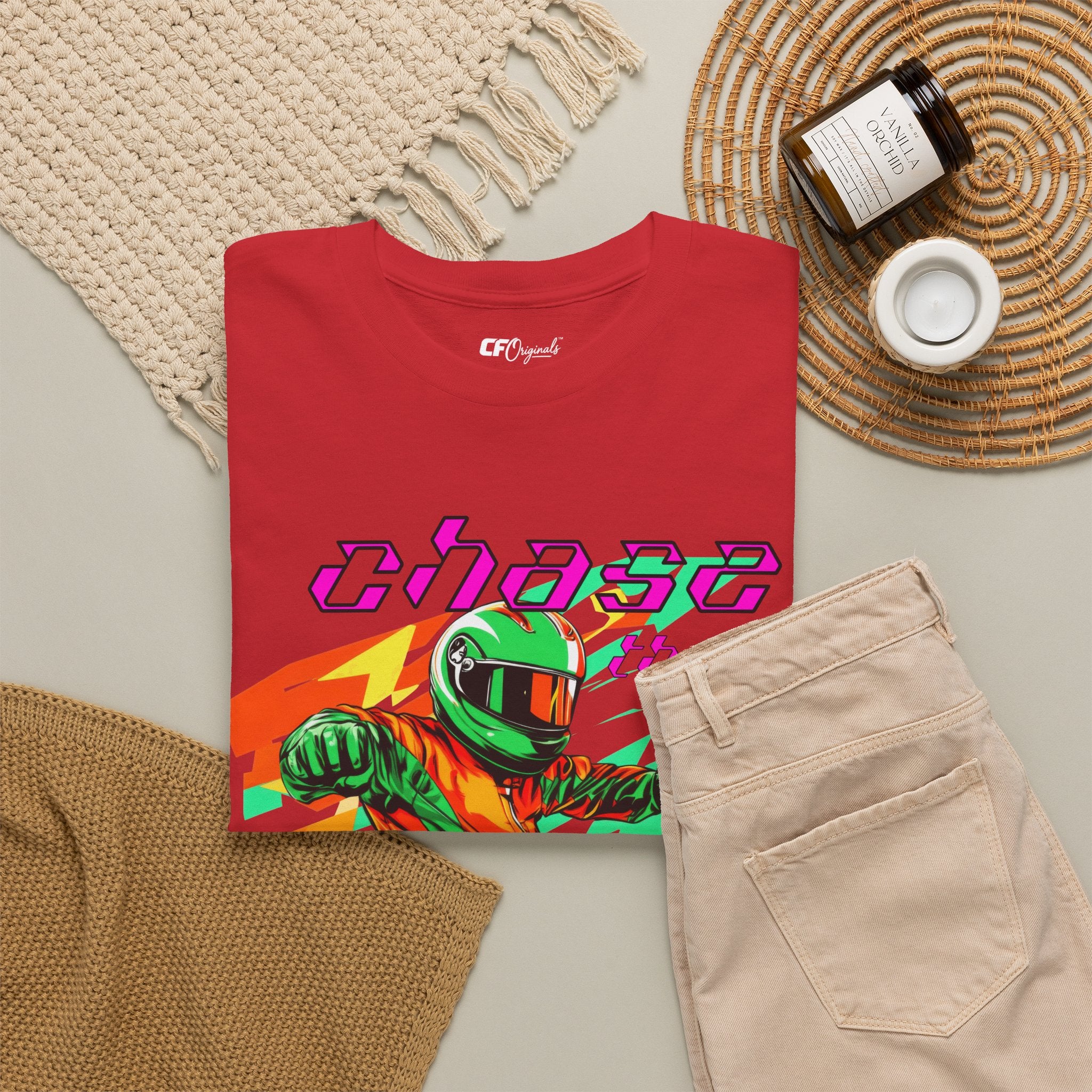 Racing Driver Graphic Tee — "Chase the Apex" Motorsport T‑Shirt
