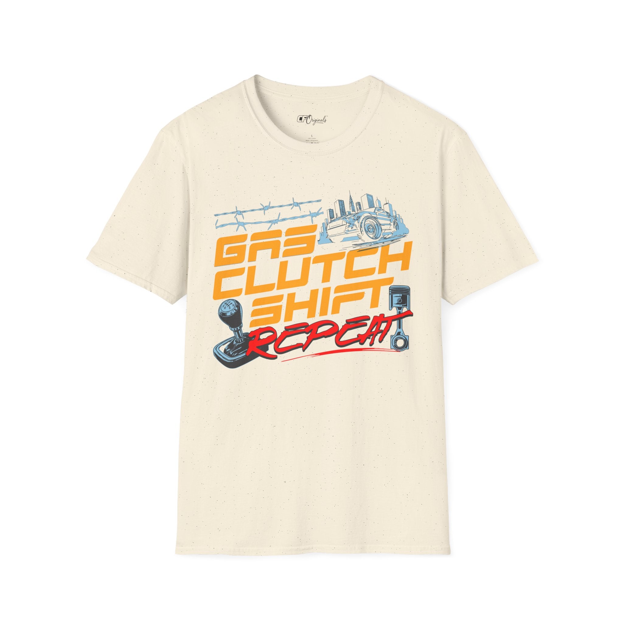 Gas Clutch Shift Tee — Racing Graphic T-Shirt