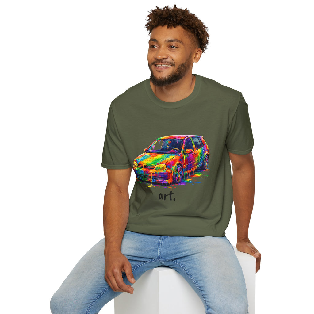 Colorful Hatchback Art Car T-Shirt