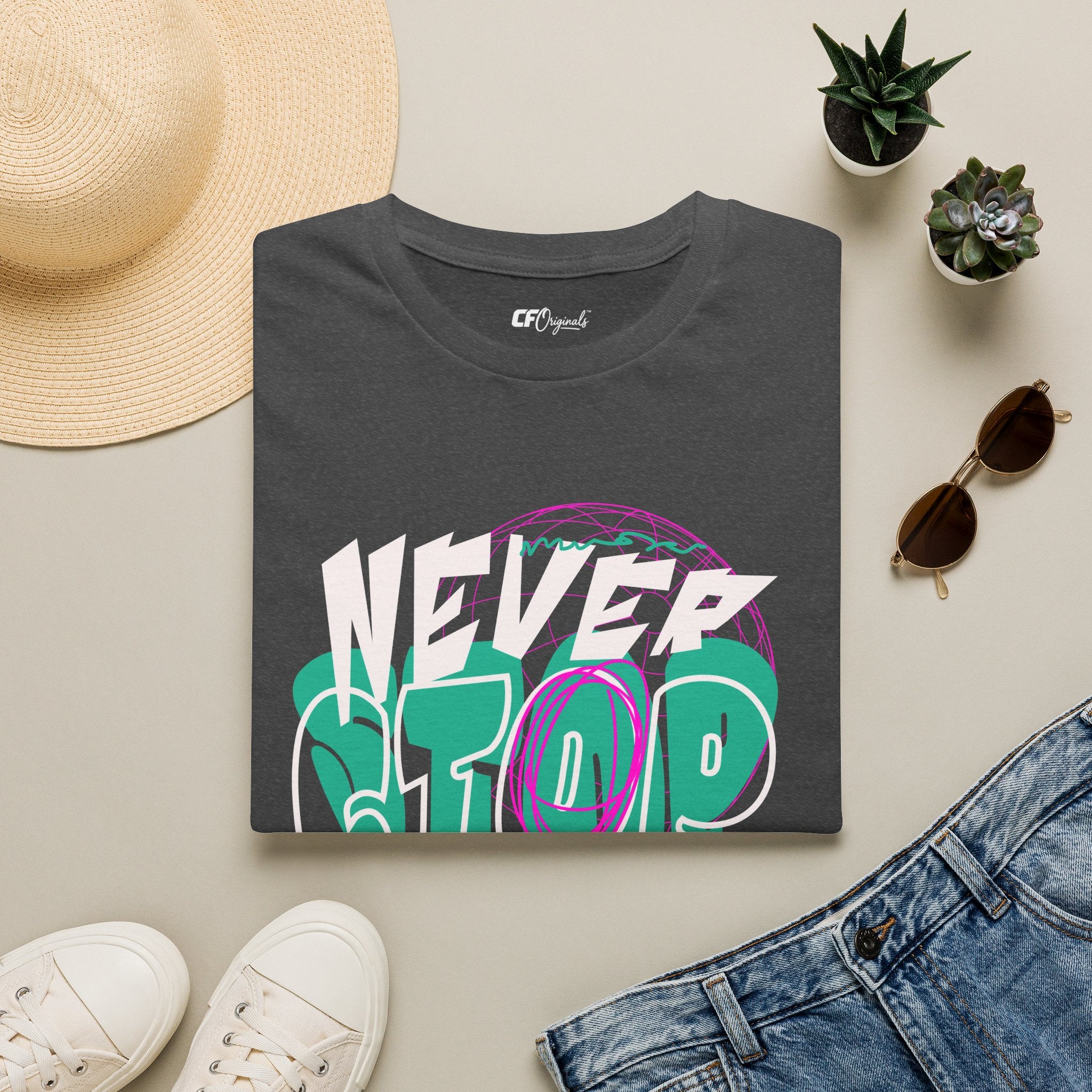 Never Stop Just Drive Graphic T‑Shirt