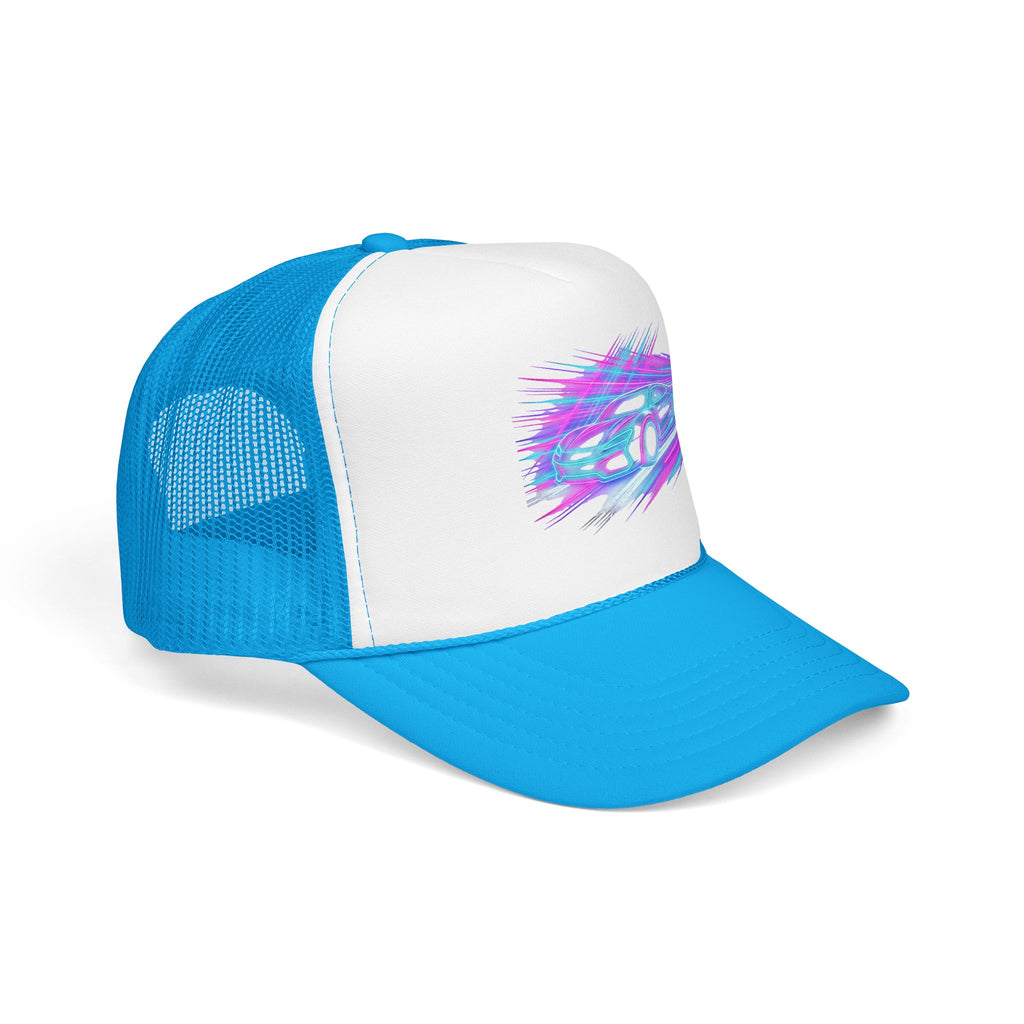 Neon Drift Racing Trucker Hat