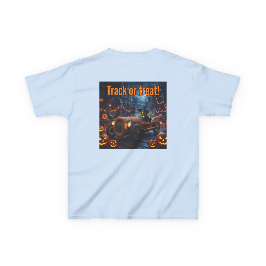 'Track or Treat!' Halloween Racing Car - Kid's Tee Shirt