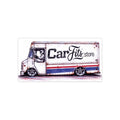 Retro Delivery Van Sticker — 'CarFits.store' Bumper Decal