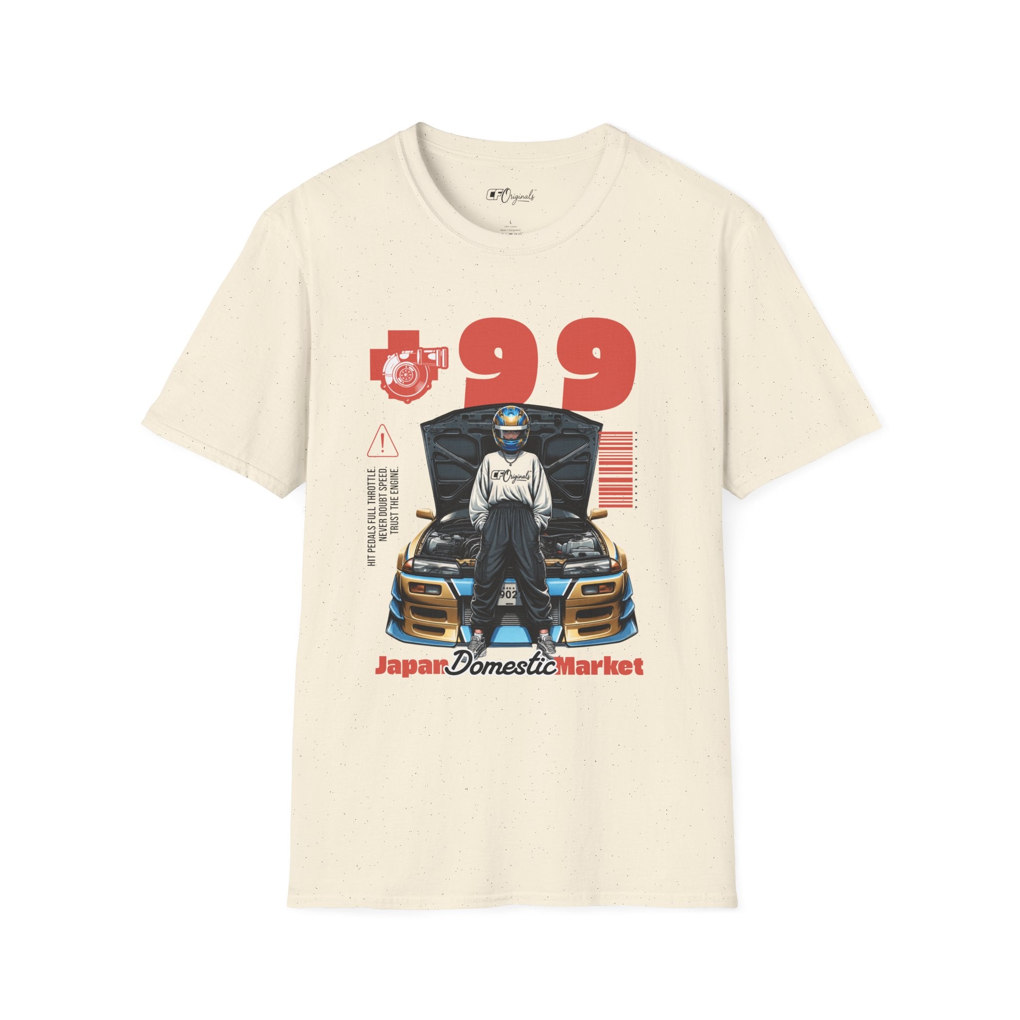 Race-Inspired Graphic T-Shirt — '99 JDM Drift Car Design'