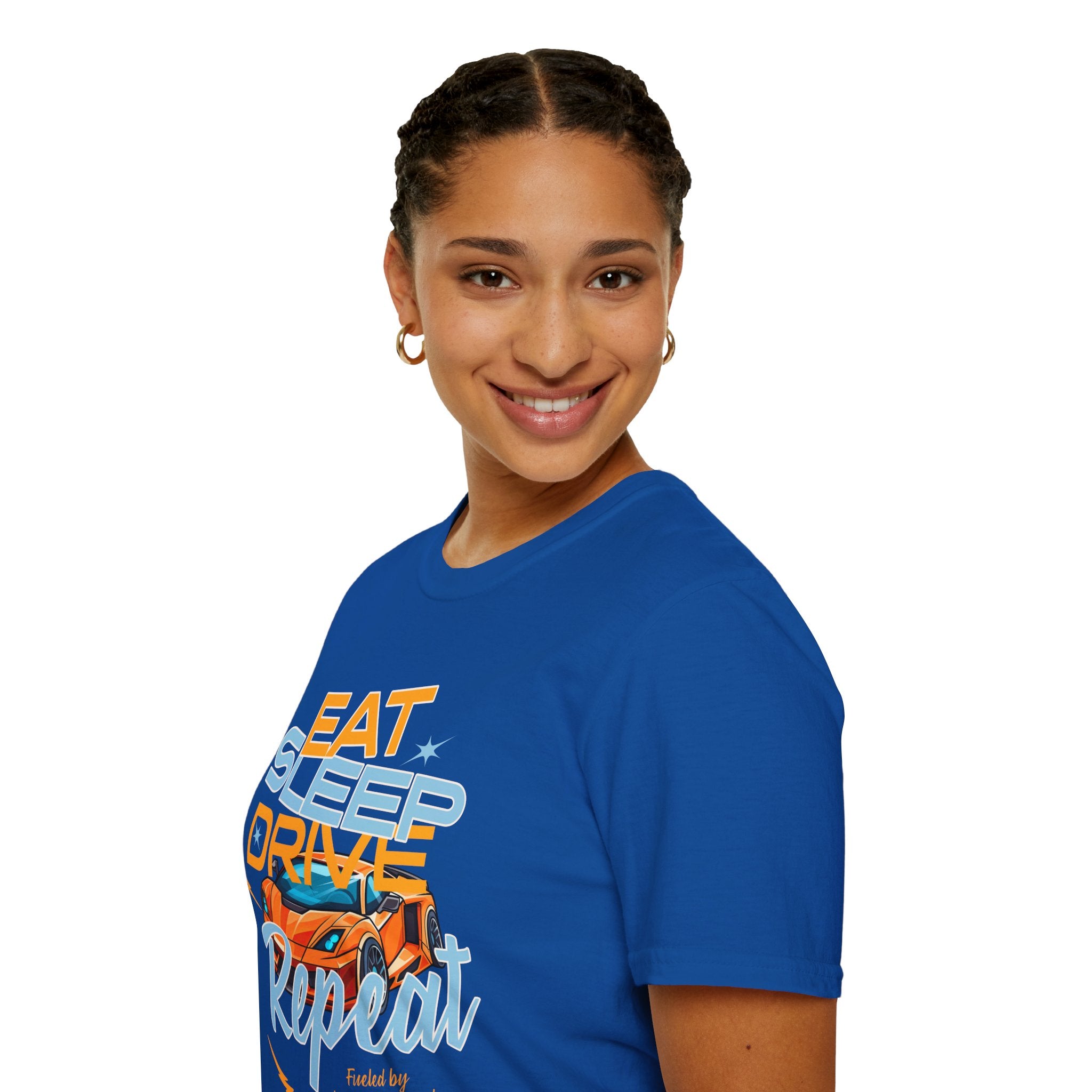 Eat Sleep Drive Repeat T-Shirt — Racing Car Graphic Tee for Motorsport Fans