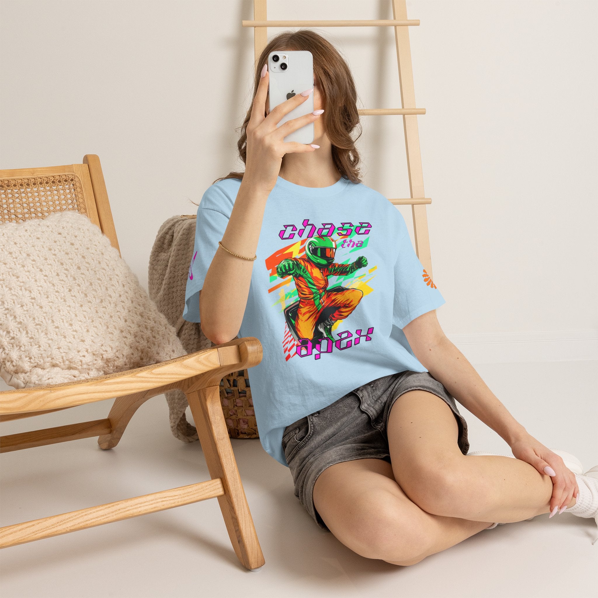 Racing Driver Graphic Tee — "Chase the Apex" Motorsport T‑Shirt