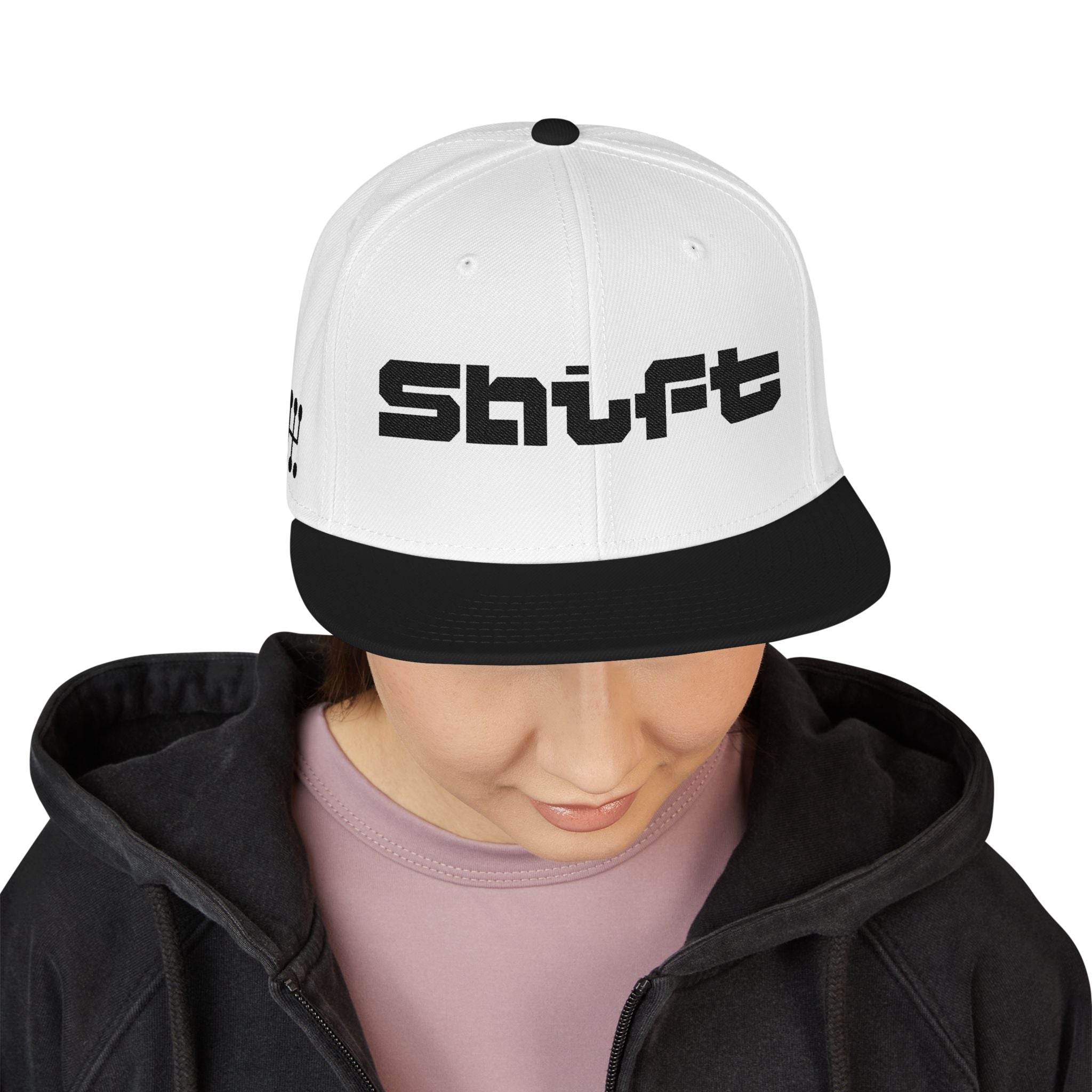 Embroidered 'Shift' Snapback Hat — Motorsport Logos