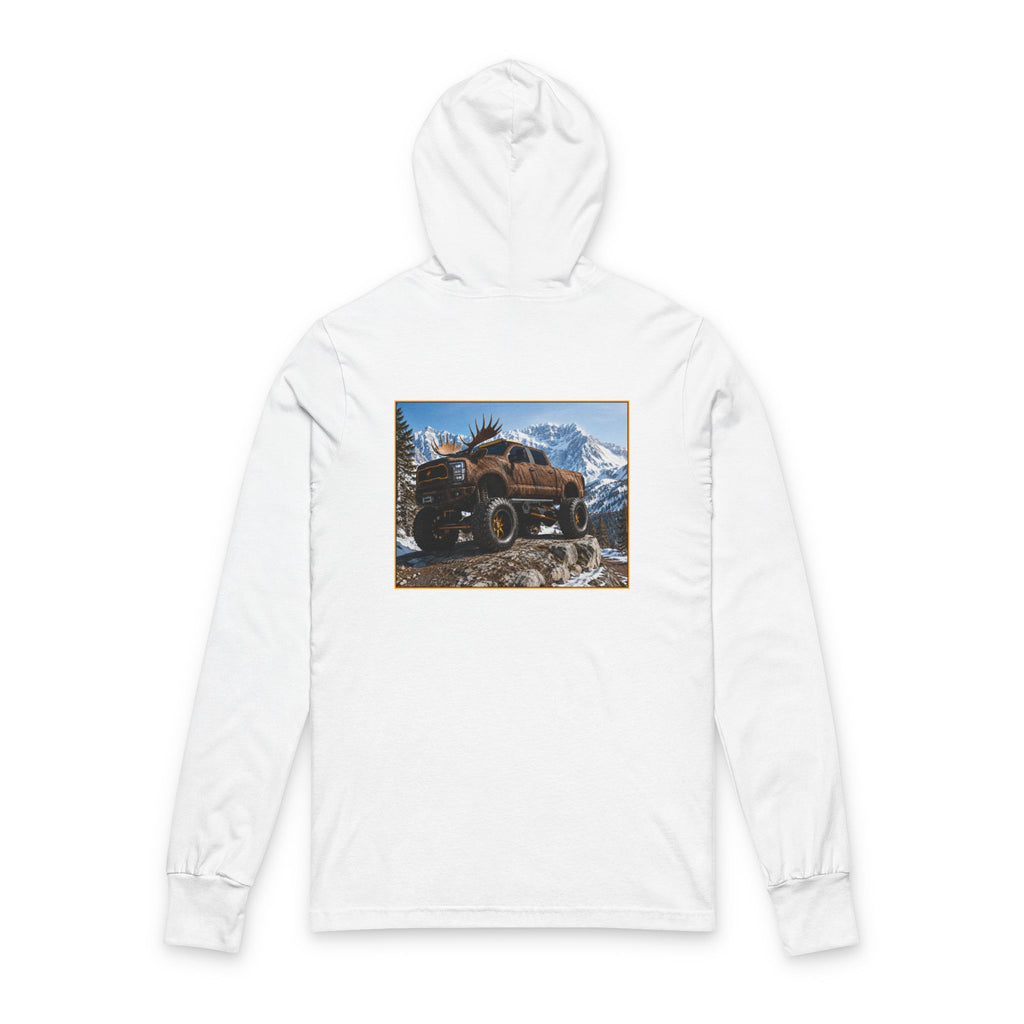 Off-Road Truck Hooded Long Sleeve Tee — Mountain 4x4 Adventure Graphic