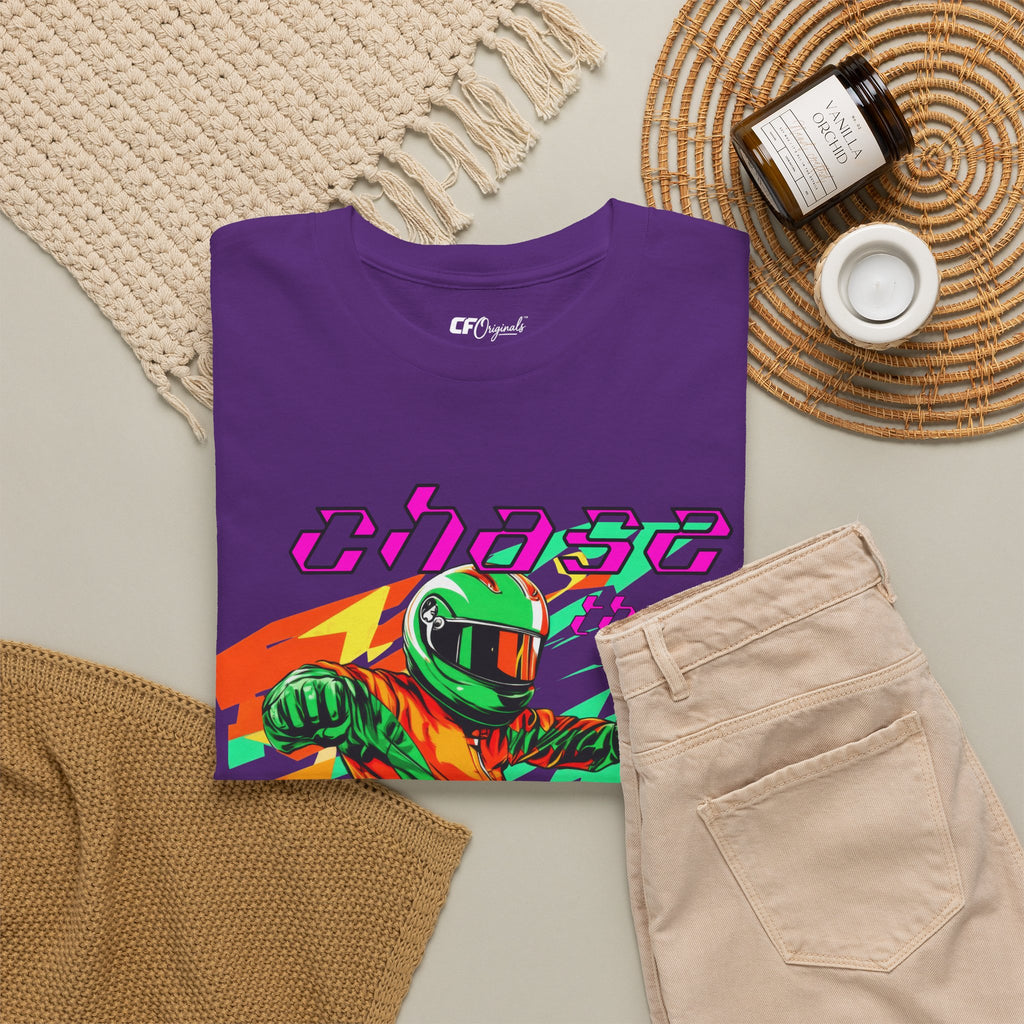 Racing Driver Graphic Tee — "Chase the Apex" Motorsport T‑Shirt