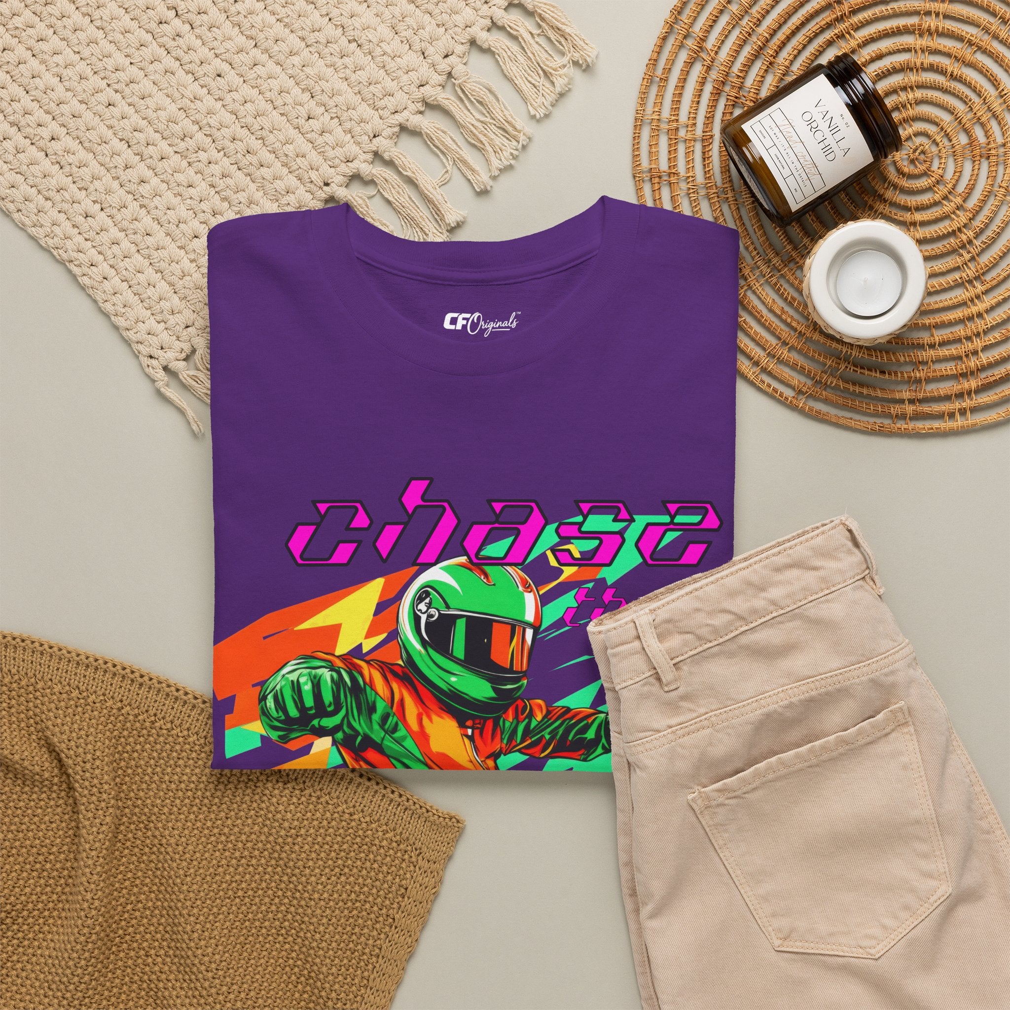 Racing Driver Graphic Tee — "Chase the Apex" Motorsport T‑Shirt