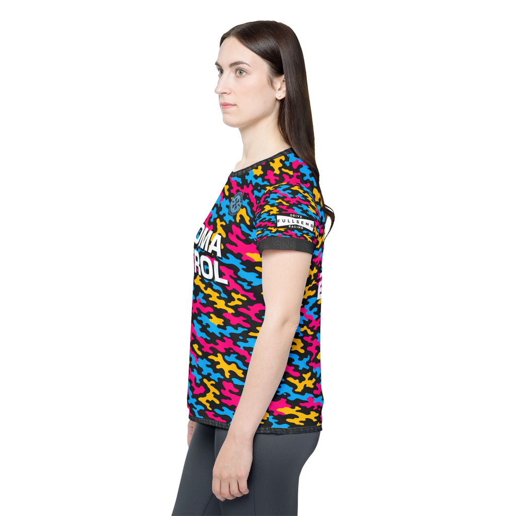 Paloma Petrol Women's Sports Jersey – Neon Camo Team Top with '26' Back Number